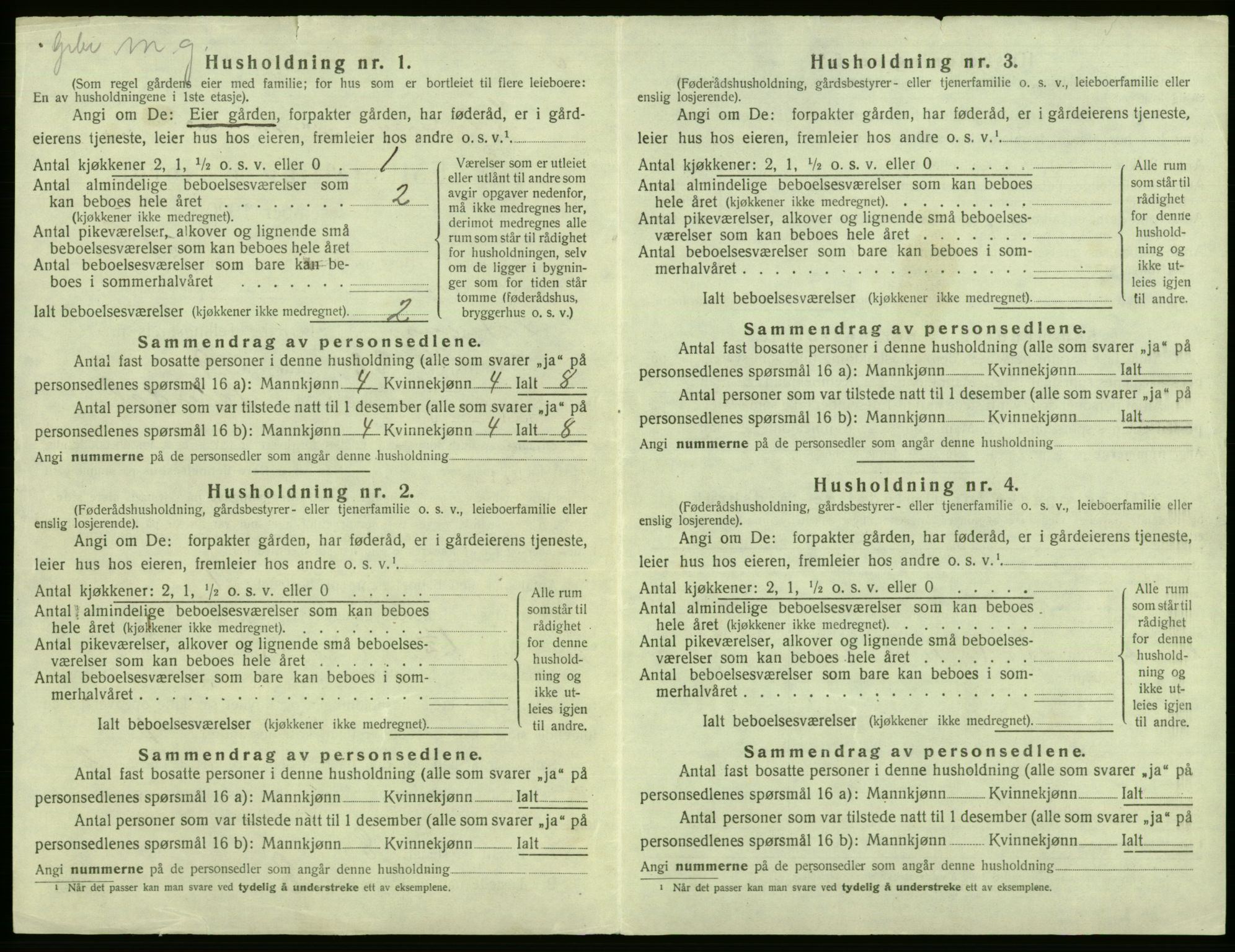 SAB, 1920 census for Laksevåg, 1920, p. 1404