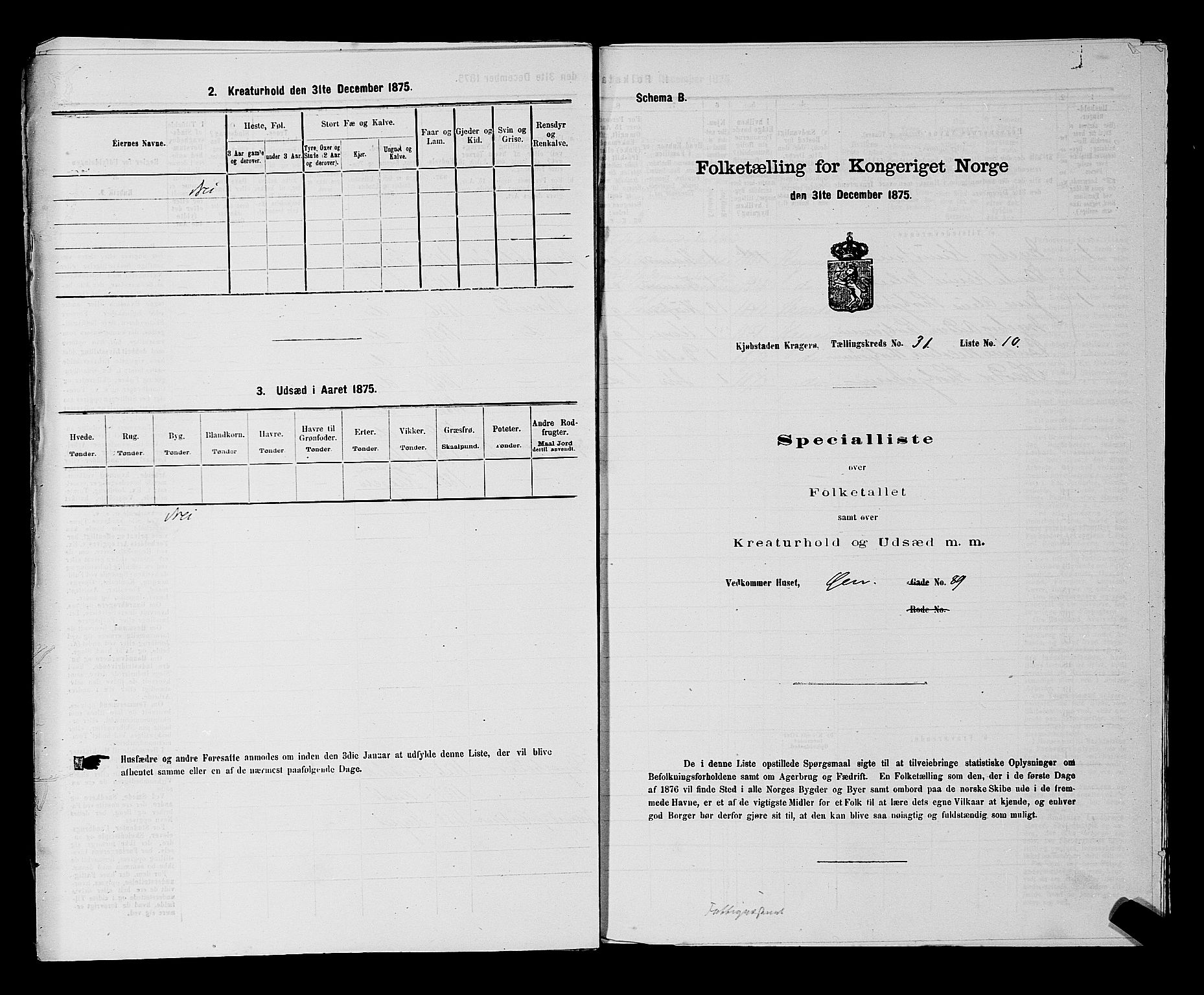 SAKO, 1875 census for 0801P Kragerø, 1875, p. 783