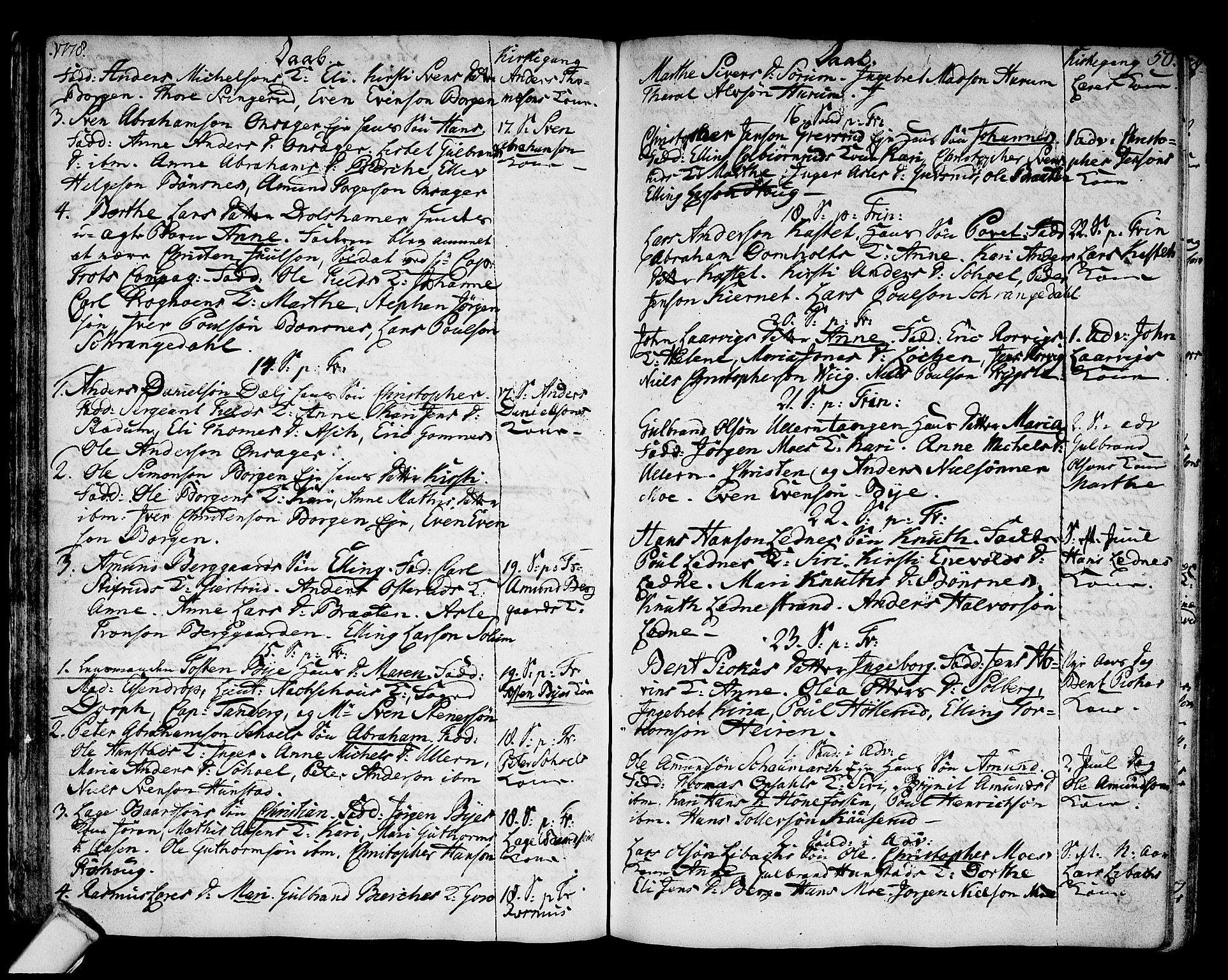 Hole kirkebøker, SAKO/A-228/F/Fa/L0002: Parish register (official) no. I 2, 1766-1814, p. 50