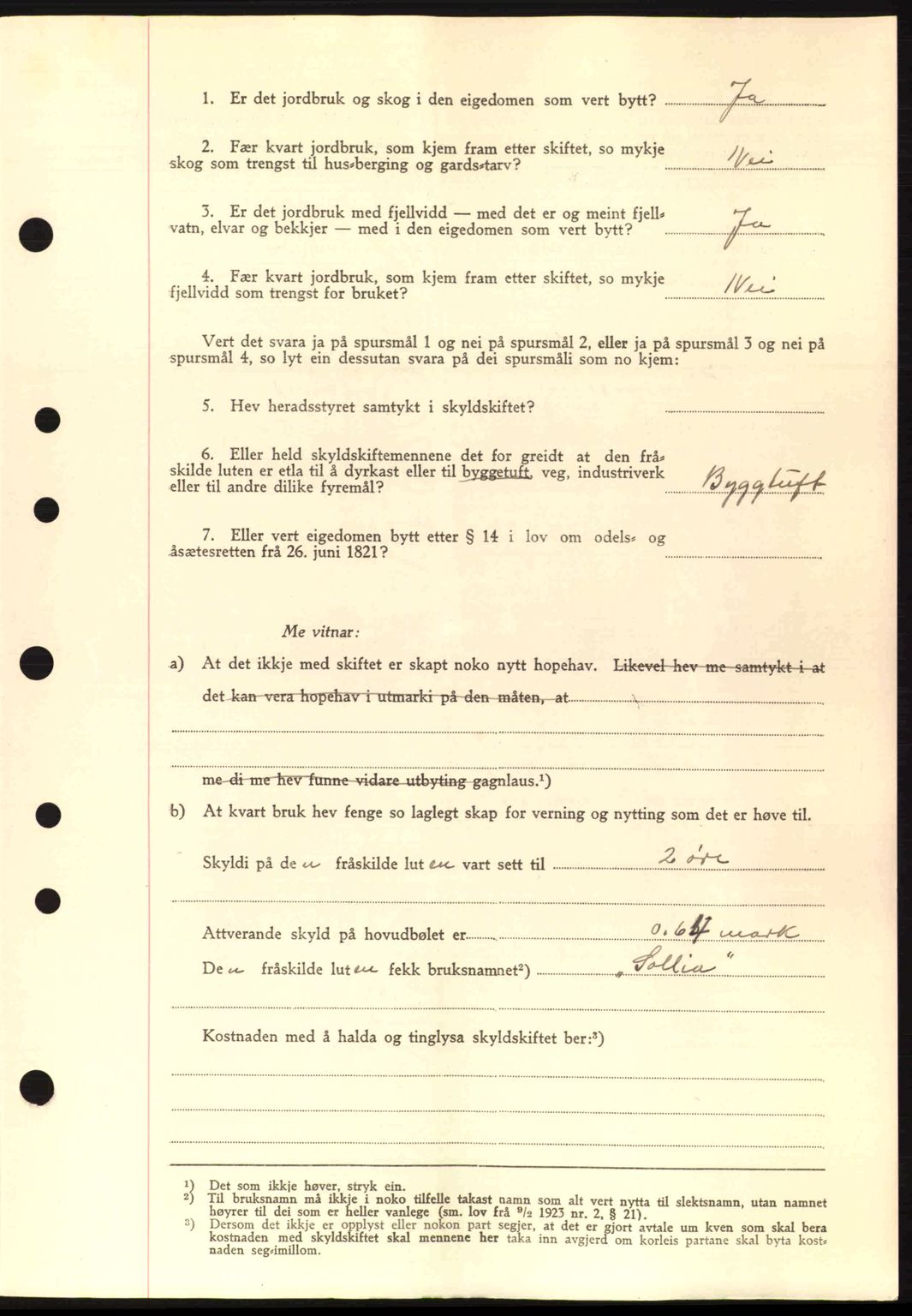 Nordre Sunnmøre sorenskriveri, SAT/A-0006/1/2/2C/2Ca: Mortgage book no. A11, 1941-1941, Diary no: : 859/1941