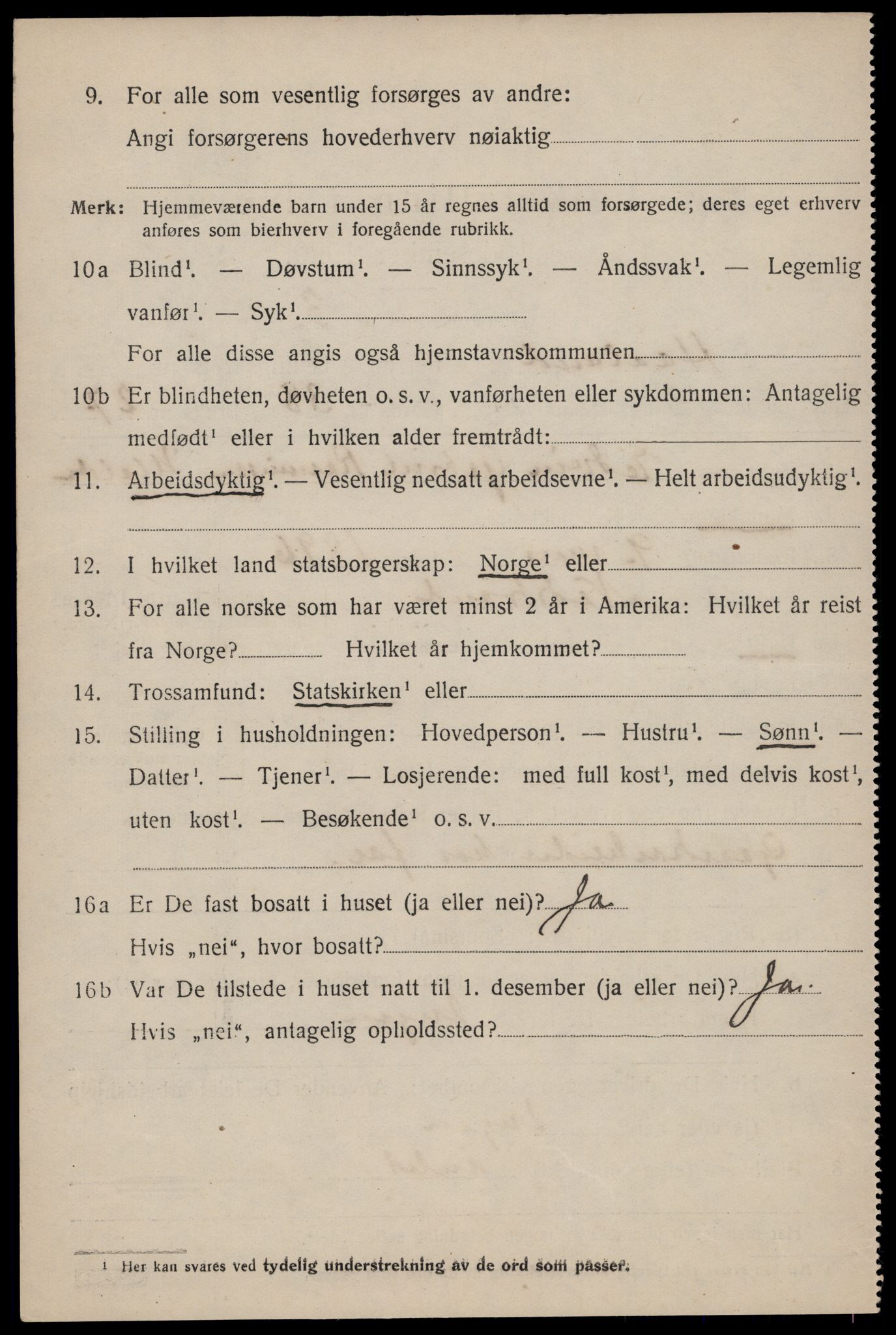 SAST, 1920 census for Håland, 1920, p. 9232