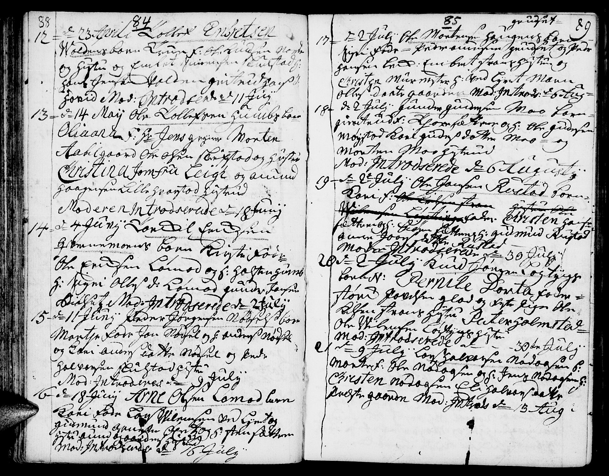 Elverum prestekontor, AV/SAH-PREST-044/H/Ha/Haa/L0002: Parish register (official) no. 2, 1751-1756, p. 88-89