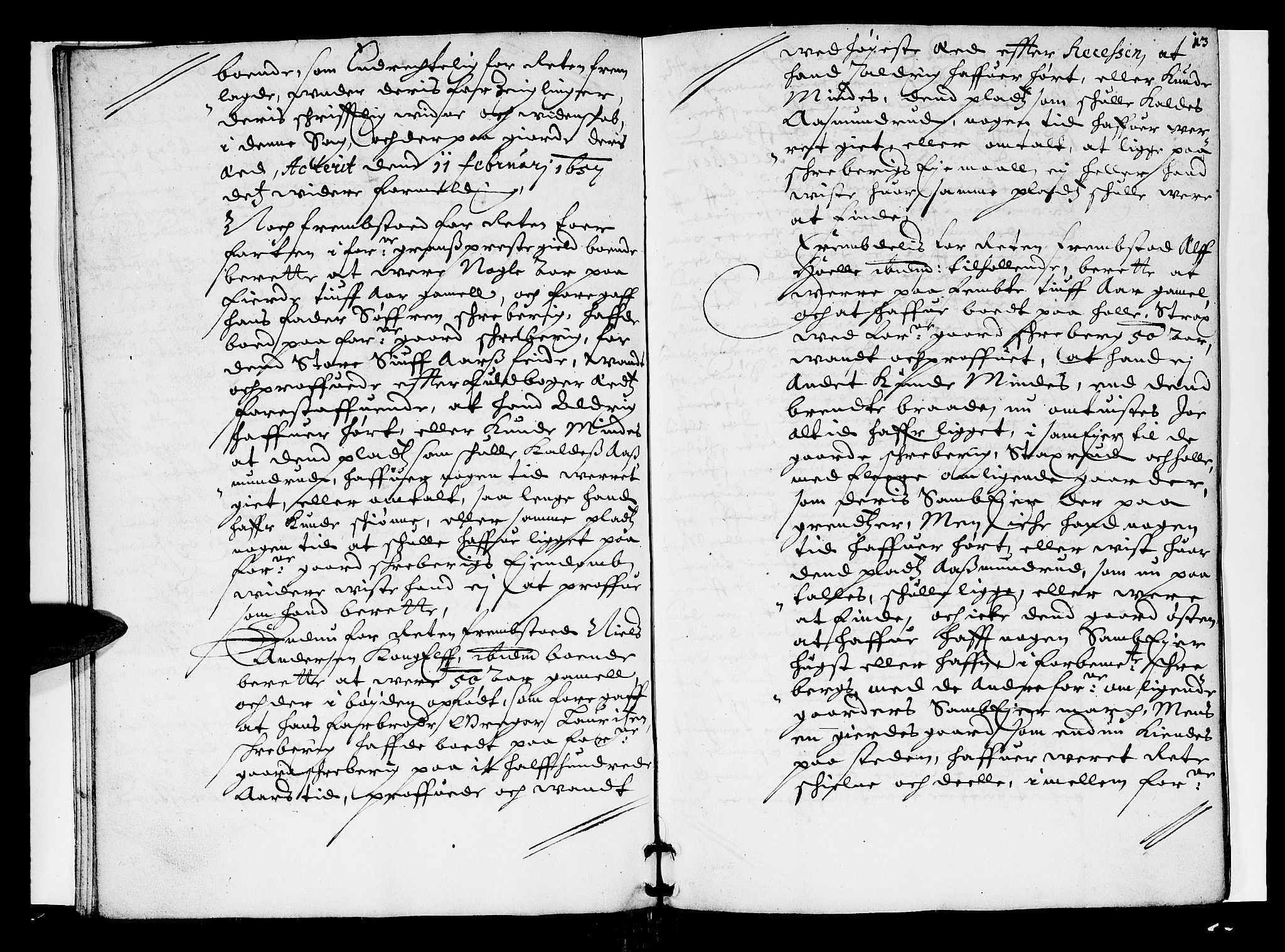 Hadeland, Land og Valdres sorenskriveri, AV/SAH-TING-028/G/Gb/L0005: Tingbok, 1657-1658, p. 12b-13a