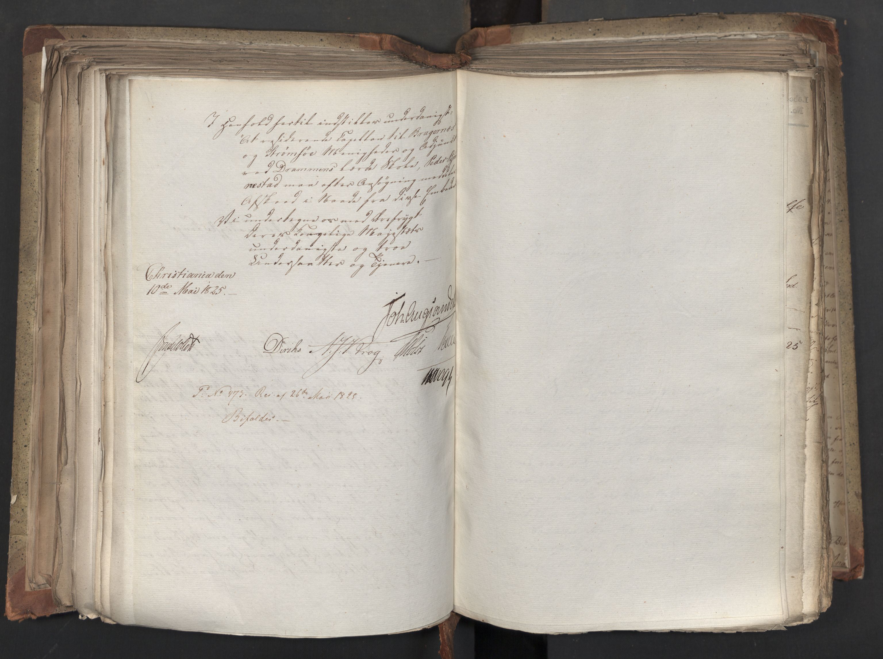 Statsrådsavdelingen i Stockholm, AV/RA-S-1003/D/Da/L0042: Regjeringsinnstillinger nr. 2467-2705, 1825, p. 299