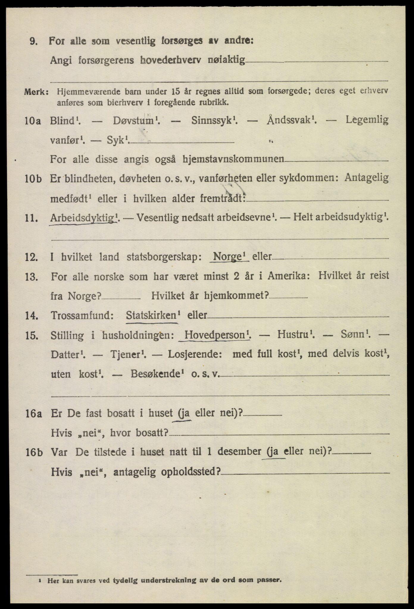 SAH, 1920 census for Sør-Fron, 1920, p. 2704