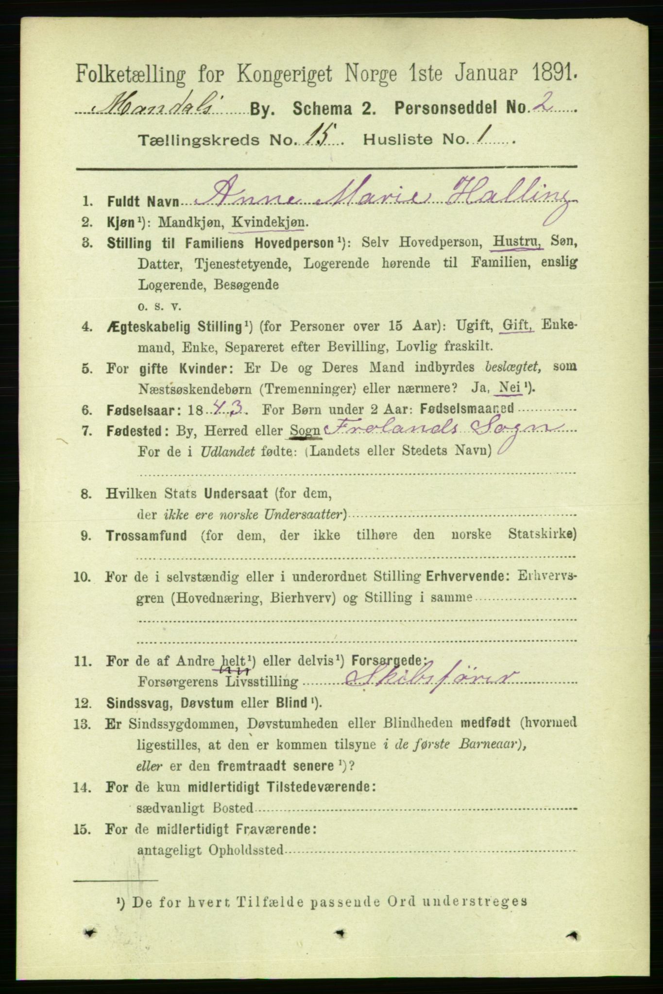 RA, 1891 census for 1002 Mandal, 1891, p. 3292