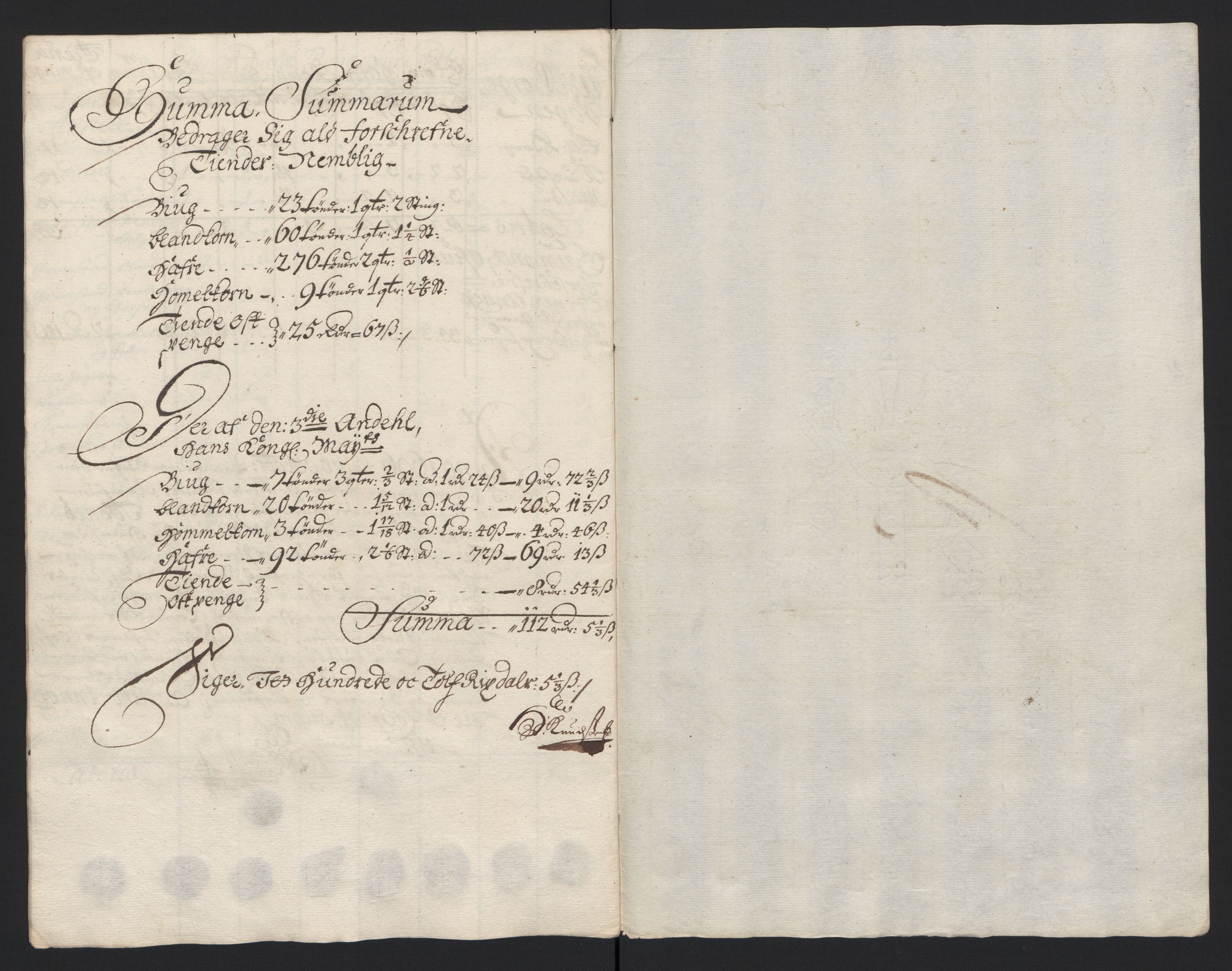 Rentekammeret inntil 1814, Reviderte regnskaper, Fogderegnskap, AV/RA-EA-4092/R04/L0124: Fogderegnskap Moss, Onsøy, Tune, Veme og Åbygge, 1696, p. 44