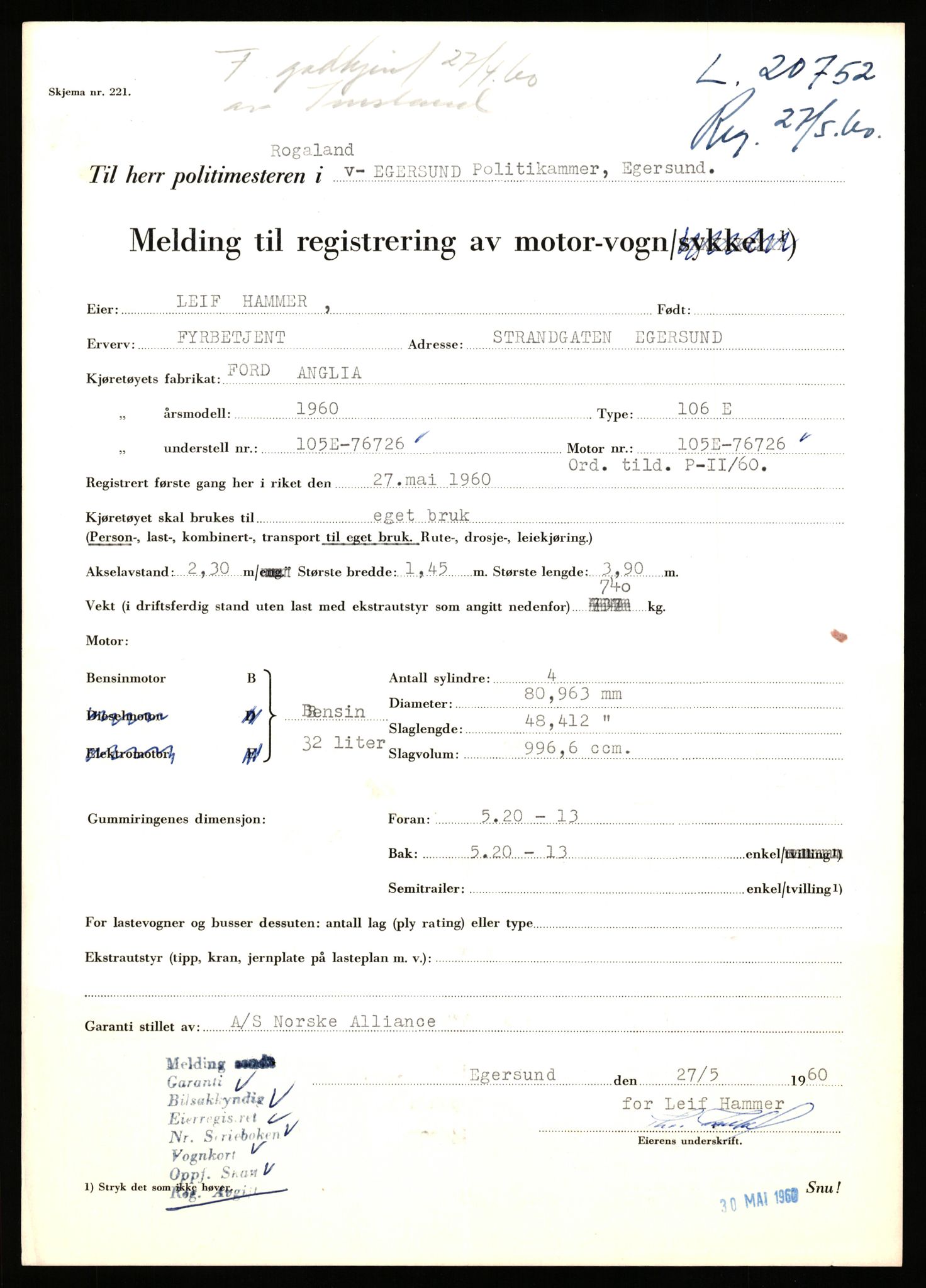 Stavanger trafikkstasjon, AV/SAST-A-101942/0/F/L0037: L-20500 - L-21499, 1930-1971, p. 885