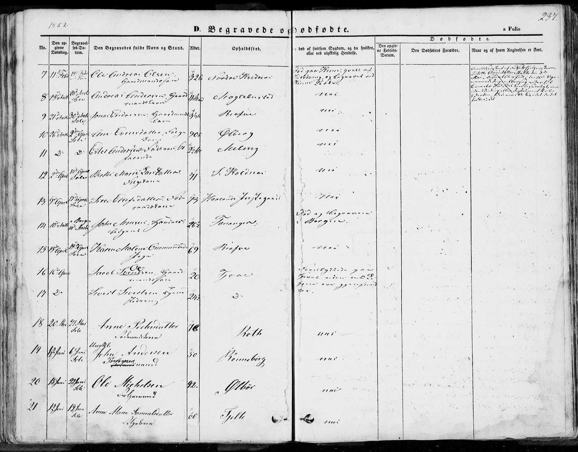 Håland sokneprestkontor, SAST/A-101802/001/30BA/L0008: Parish register (official) no. A 7.2, 1854-1870, p. 237