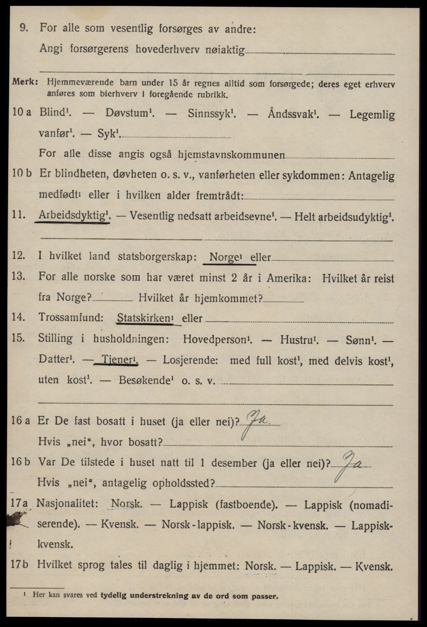 SAT, 1920 census for Hølonda, 1920, p. 412