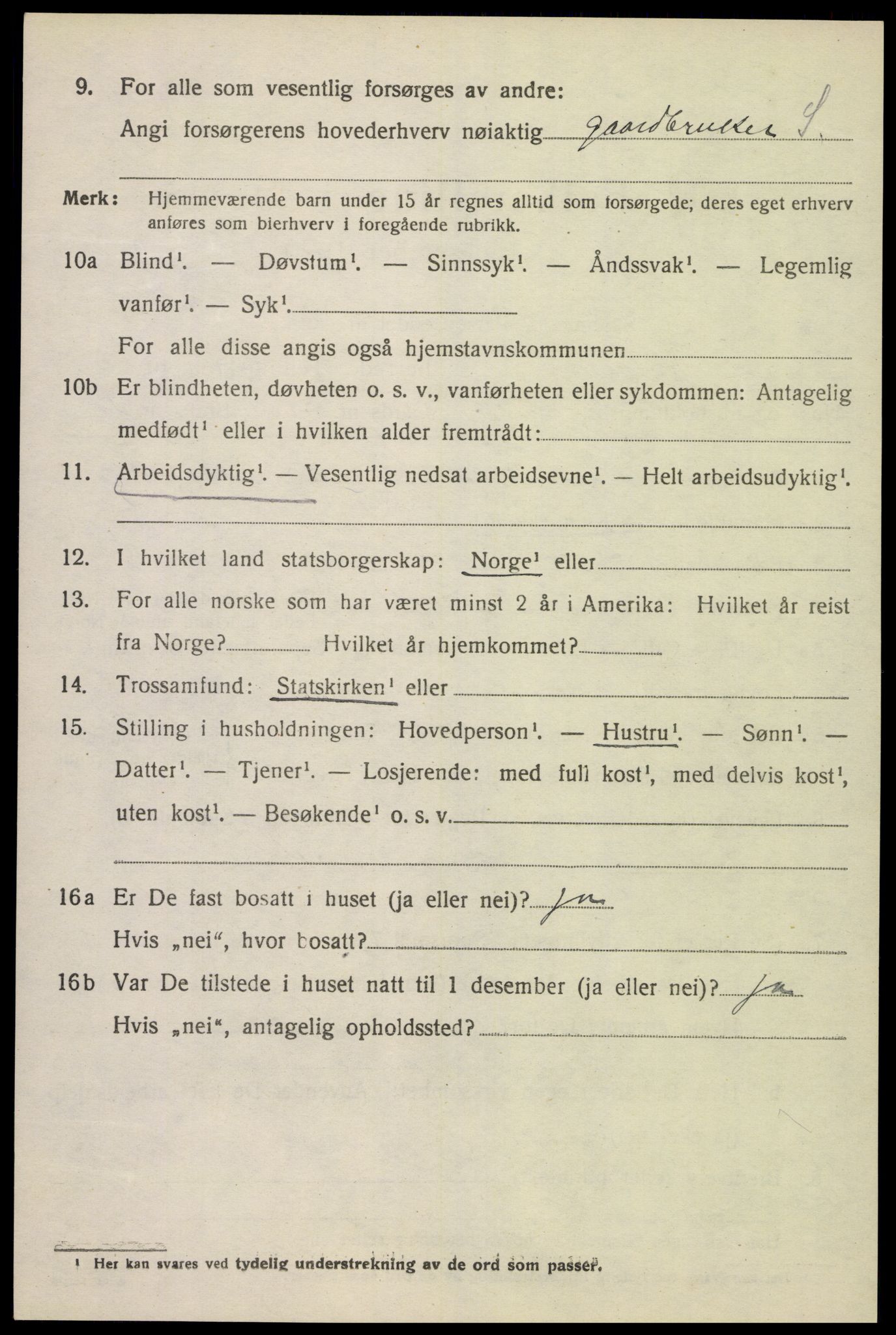 SAK, 1920 census for Konsmo, 1920, p. 1147