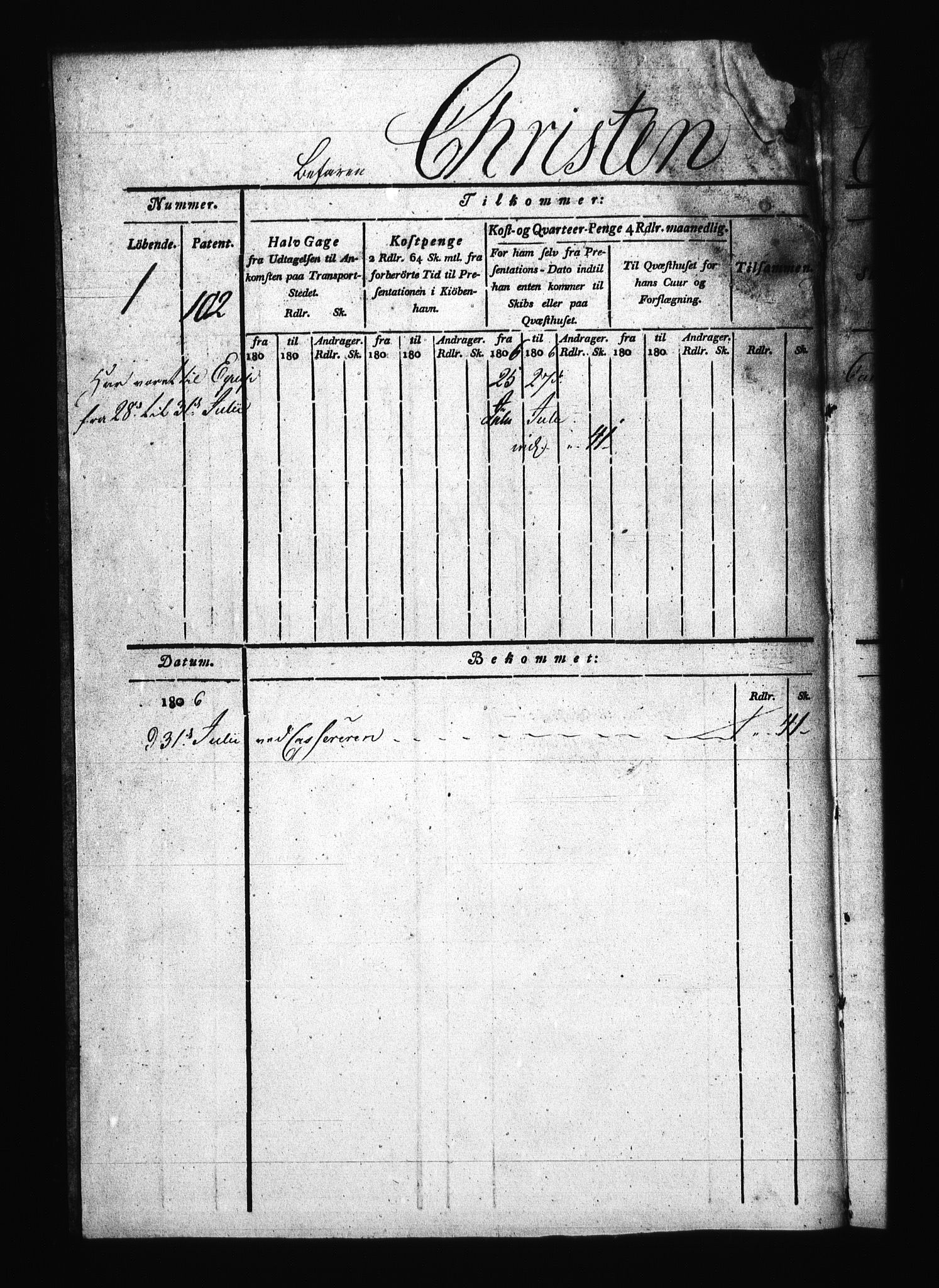 Sjøetaten, AV/RA-EA-3110/F/L0291: Stavanger distrikt, bind 1, 1806