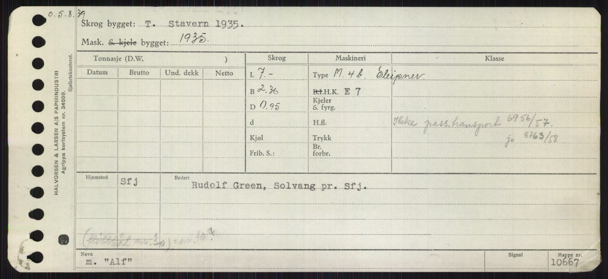 Sjøfartsdirektoratet med forløpere, Skipsmålingen, AV/RA-S-1627/H/Ha/L0001/0001: Fartøy, A-Eig / Fartøy A-Bjøn, p. 95