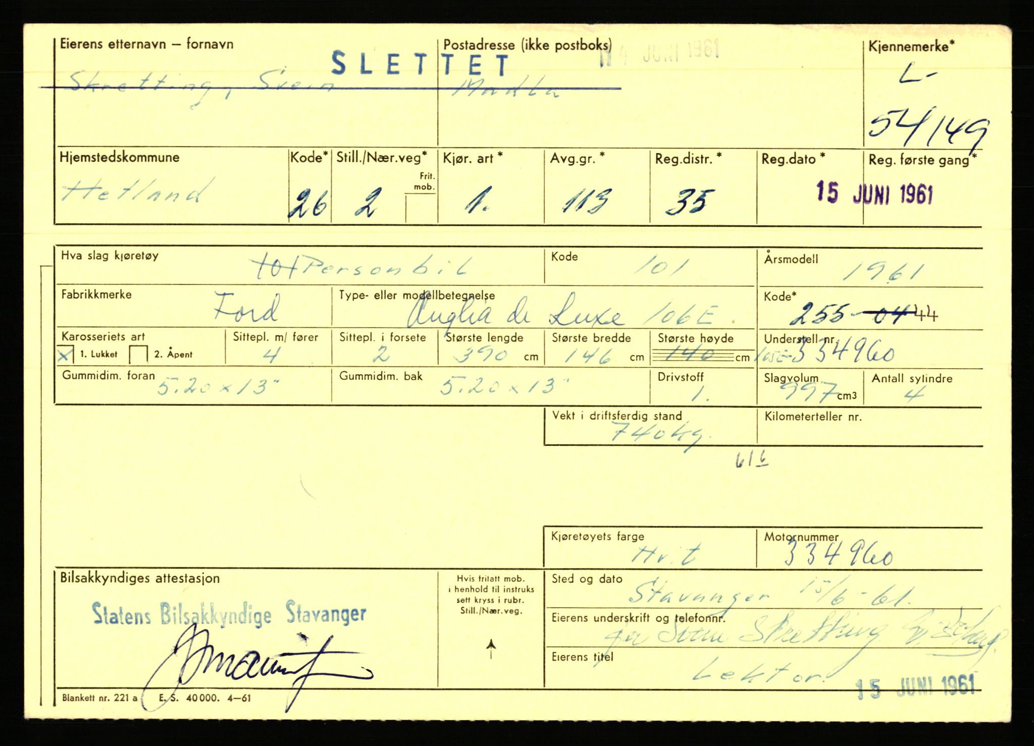 Stavanger trafikkstasjon, SAST/A-101942/0/F/L0053: L-52900 - L-54199, 1930-1971, p. 2763