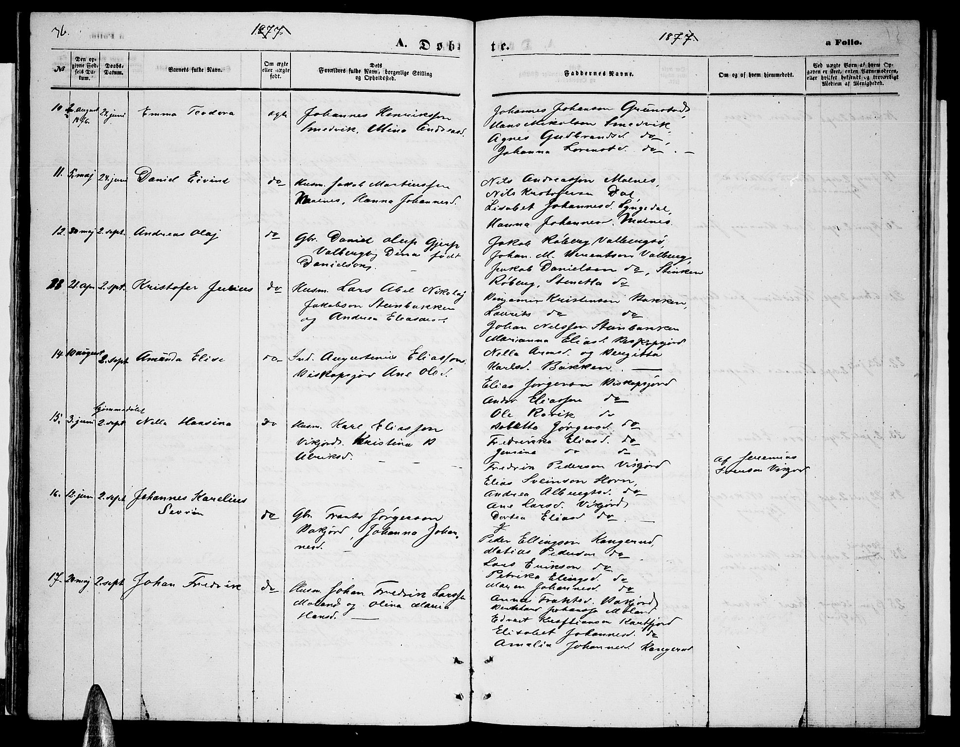 Ministerialprotokoller, klokkerbøker og fødselsregistre - Nordland, AV/SAT-A-1459/884/L1196: Parish register (copy) no. 884C02, 1860-1887, p. 36