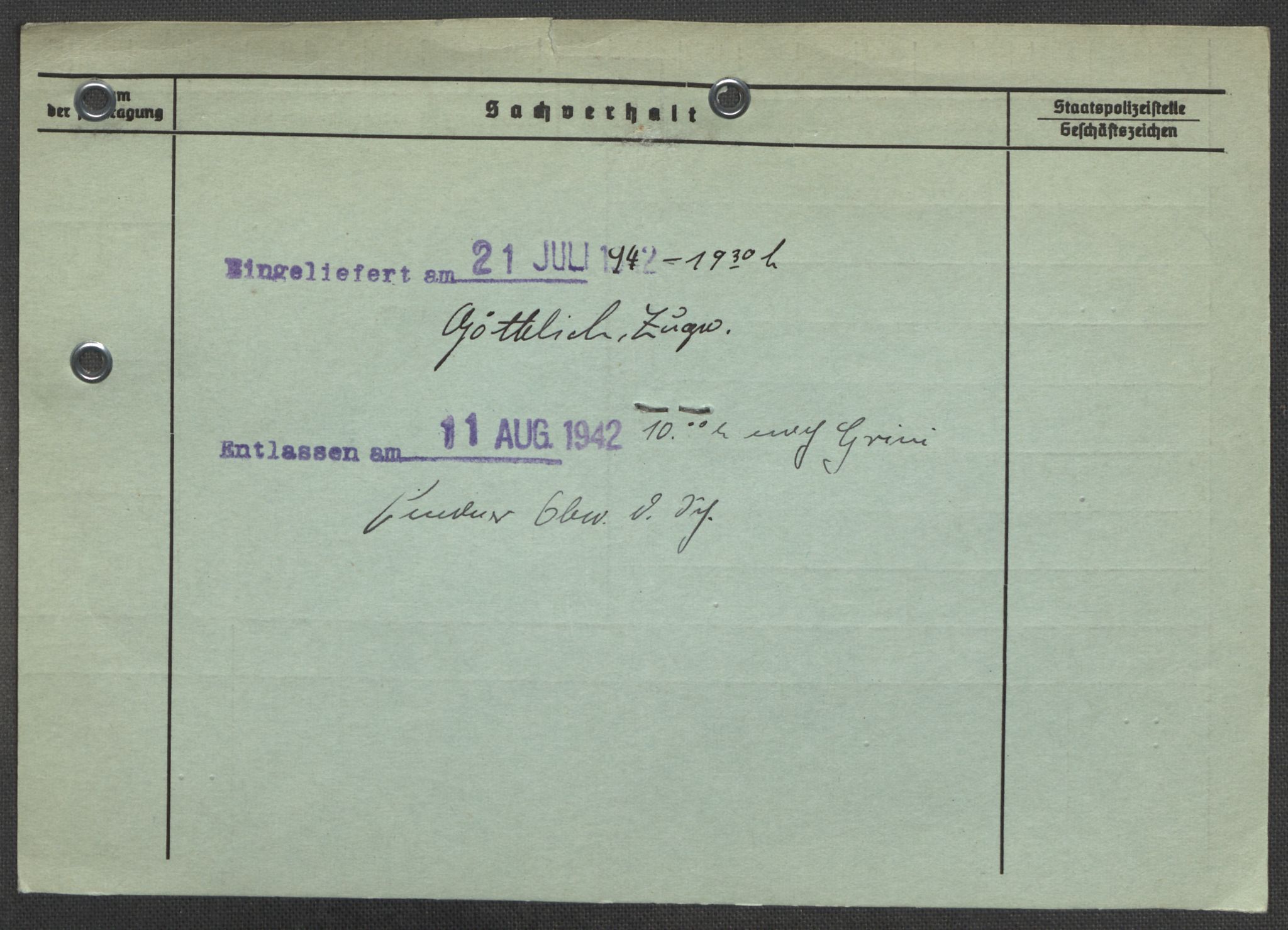 Befehlshaber der Sicherheitspolizei und des SD, AV/RA-RAFA-5969/E/Ea/Eaa/L0009: Register over norske fanger i Møllergata 19: Ru-Sy, 1940-1945, p. 1067