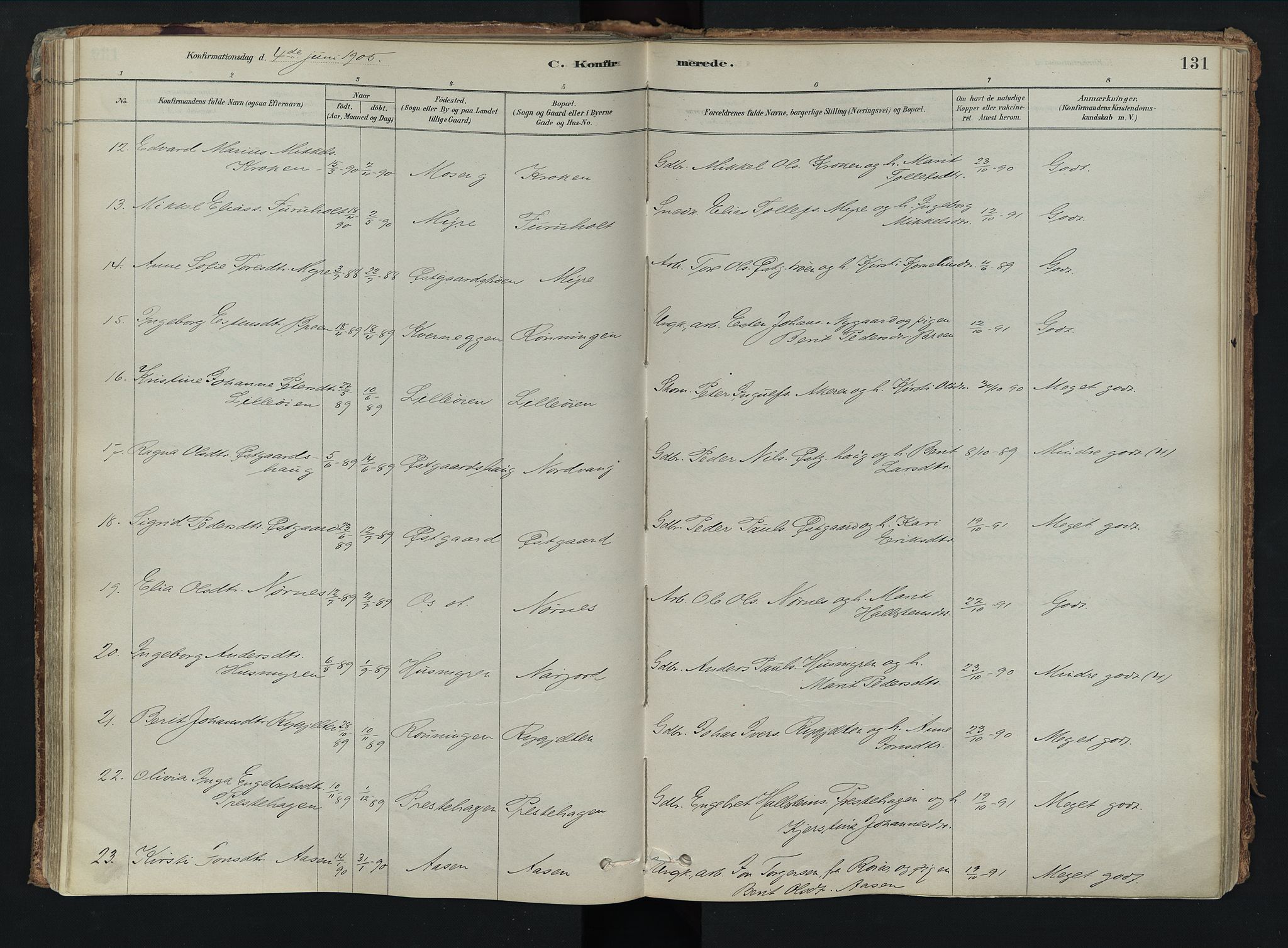 Tolga prestekontor, AV/SAH-PREST-062/K/L0008: Parish register (official) no. 8, 1877-1910, p. 131