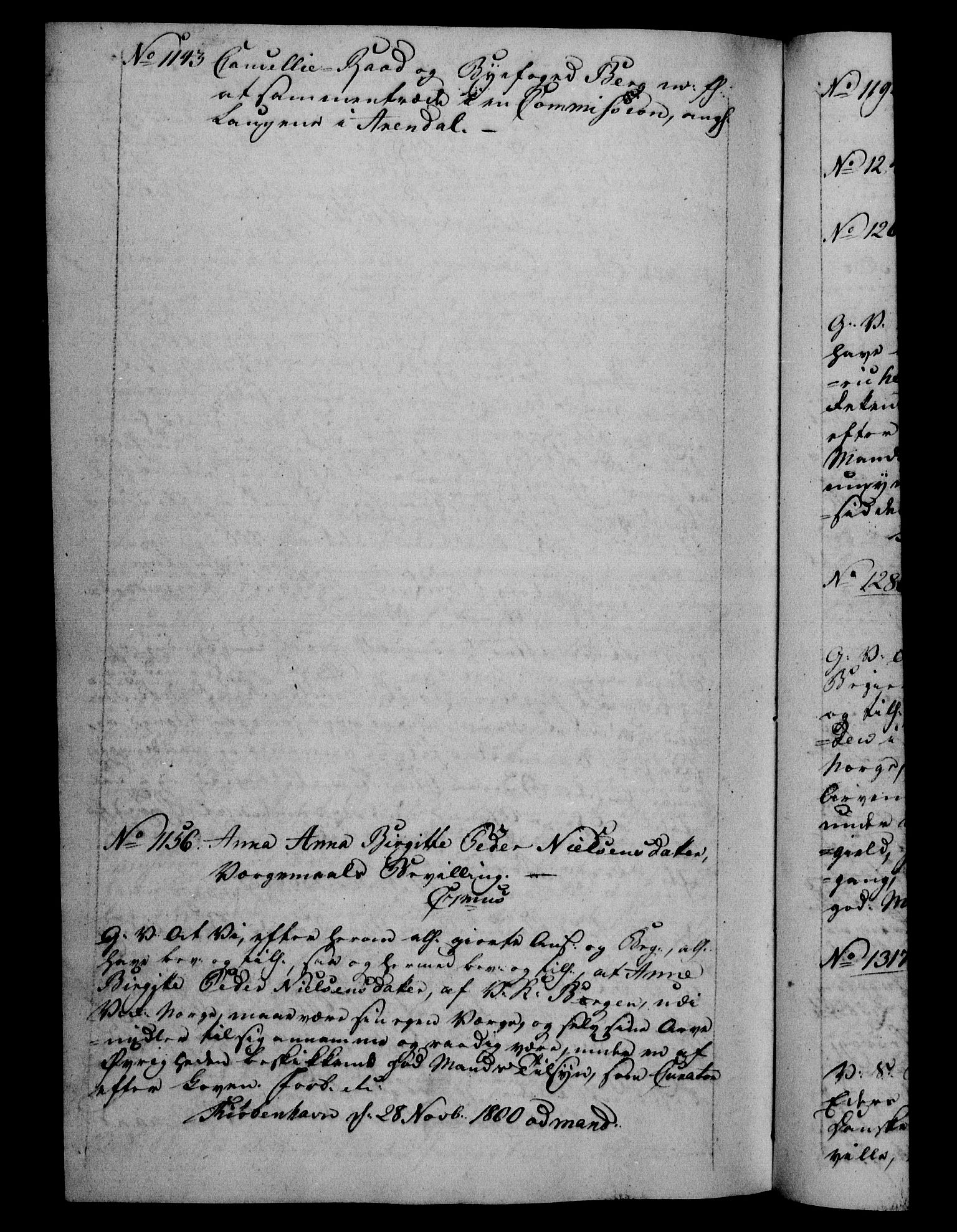 Danske Kanselli 1800-1814, RA/EA-3024/H/Hf/Hfb/Hfba/L0001: Registranter, 1800-1801, p. 472b