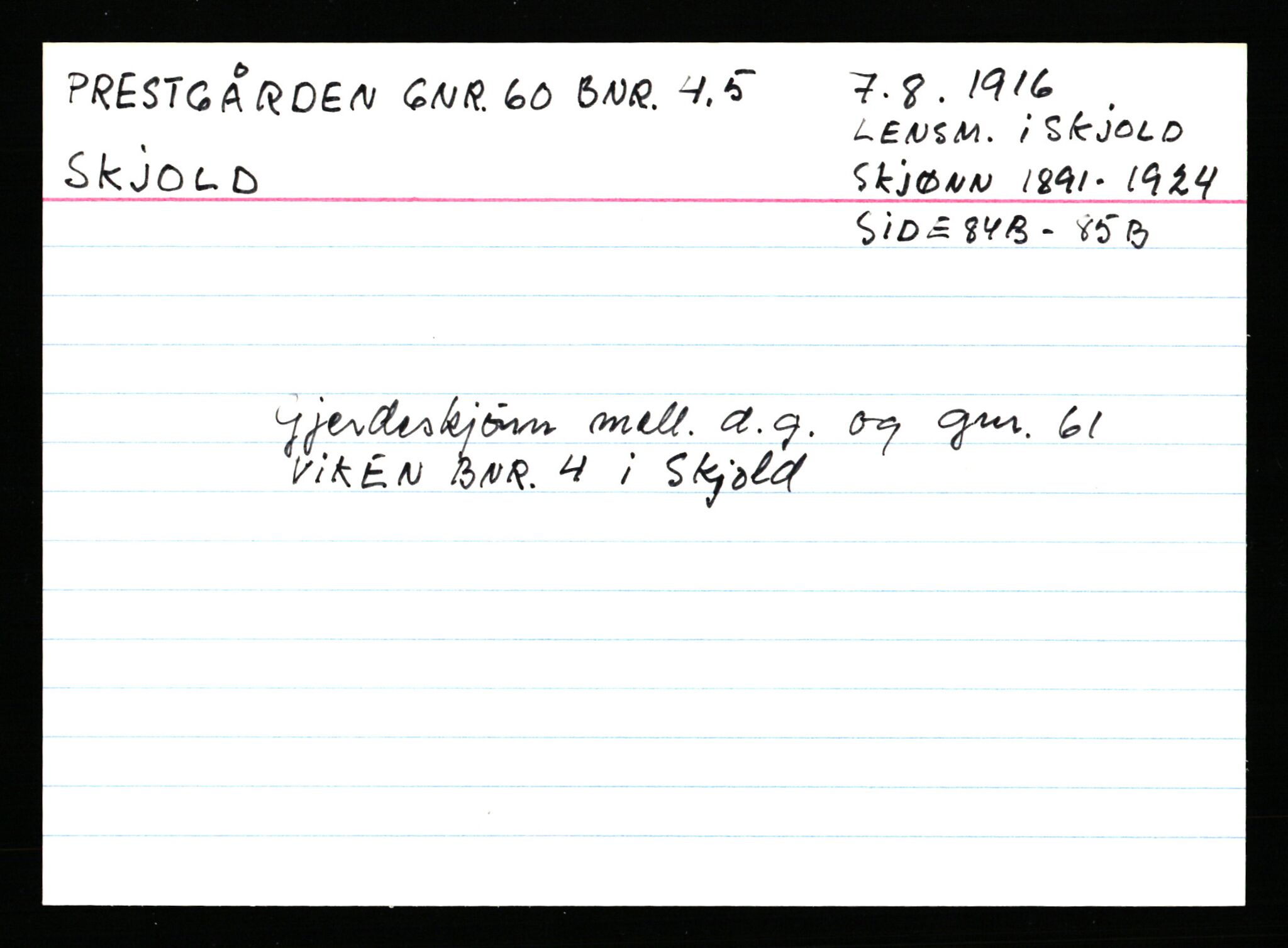 Statsarkivet i Stavanger, AV/SAST-A-101971/03/Y/Ym/L0045: Åstedskort sortert etter gårdsnavn: Prestegården - Rapstad, 1600-1950, p. 133
