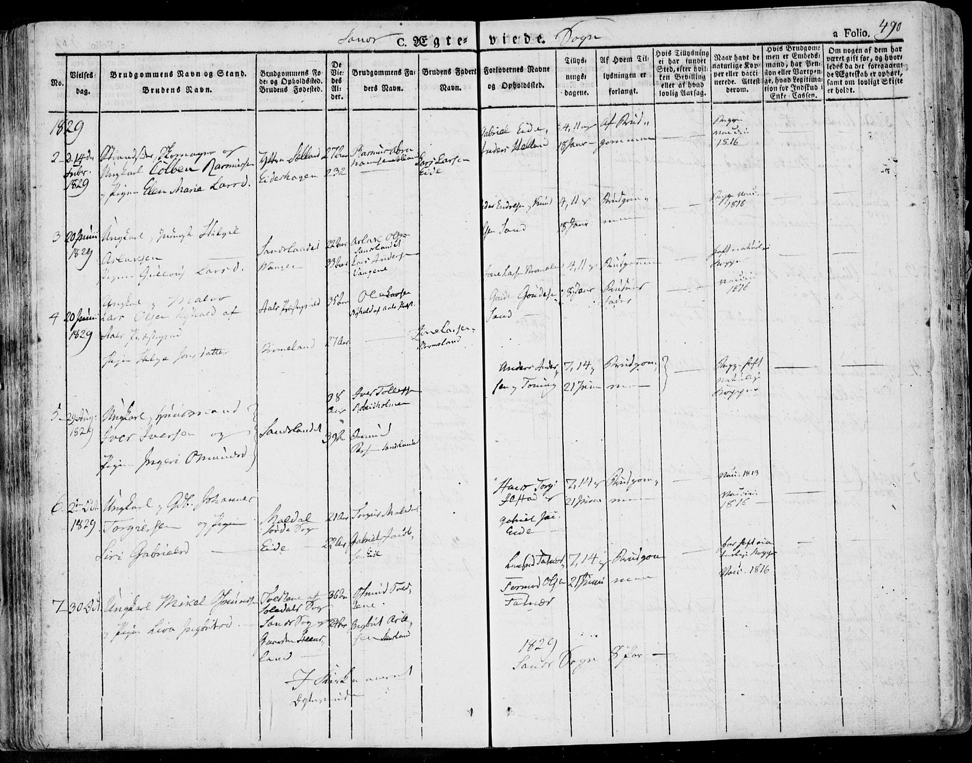 Jelsa sokneprestkontor, AV/SAST-A-101842/01/IV: Parish register (official) no. A 6.2, 1828-1853, p. 490