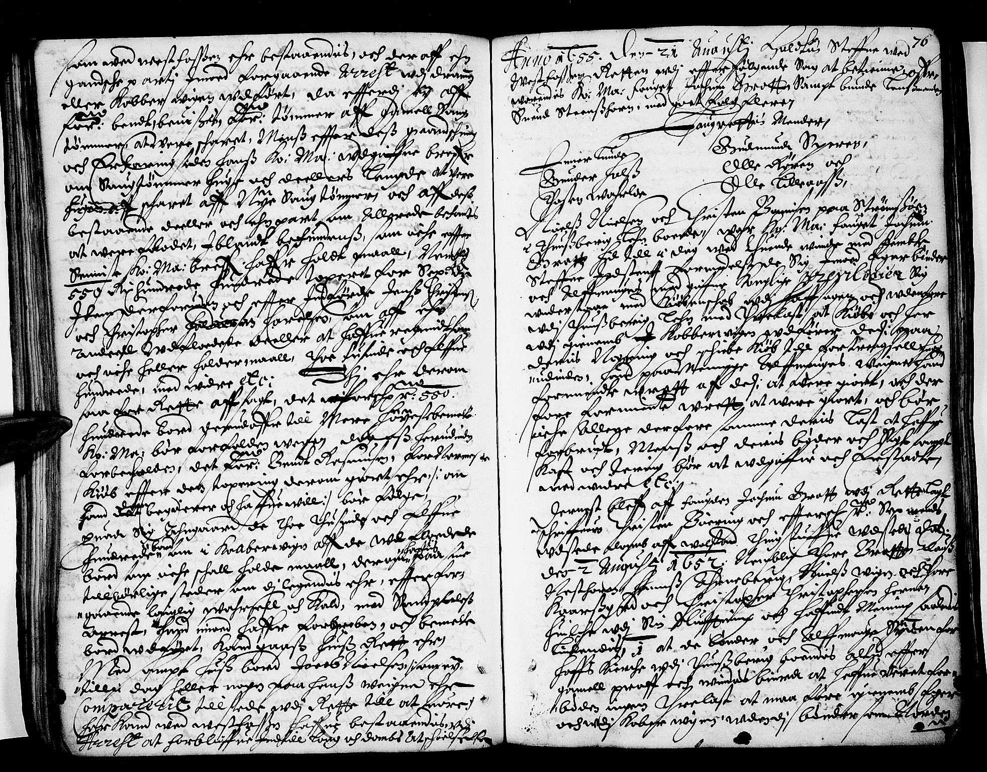Eiker, Modum og Sigdal sorenskriveri, AV/SAKO-A-123/F/Fa/Faa/L0002: Tingbok, 1653-1657, p. 76