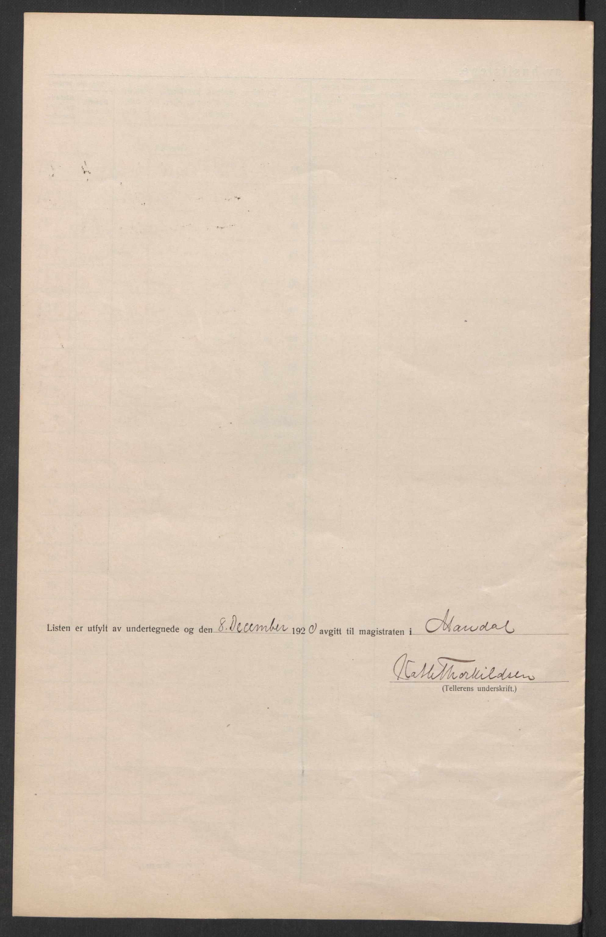 SAK, 1920 census for Mandal, 1920, p. 26