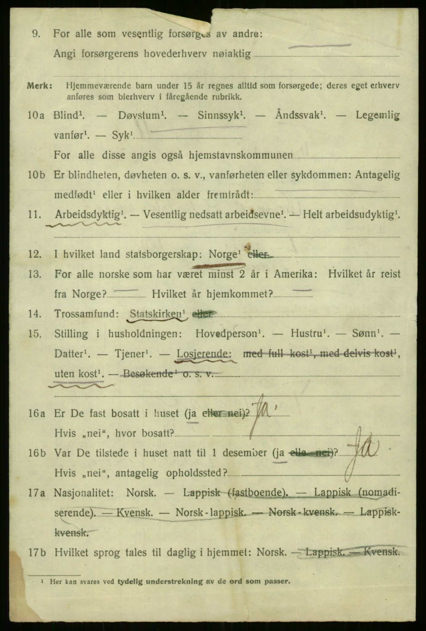 SATØ, 1920 census for Tromsø, 1920, p. 17088