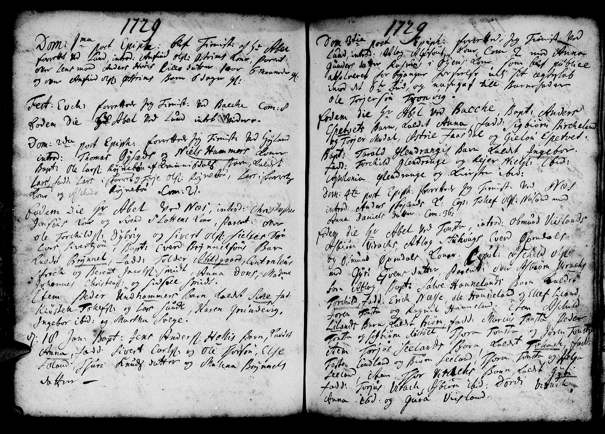 Lund sokneprestkontor, AV/SAST-A-101809/S06/L0001: Parish register (official) no. A 1, 1724-1737