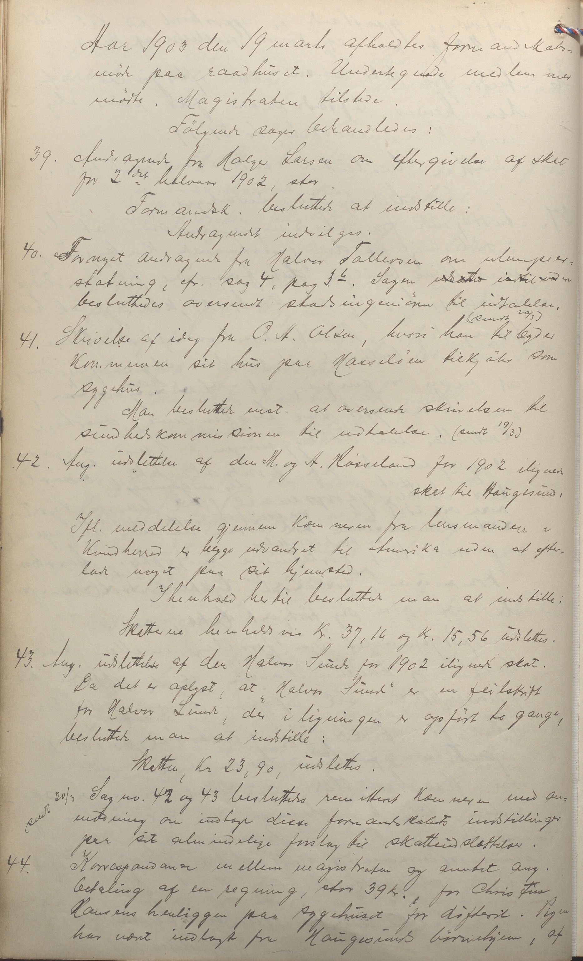 Haugesund kommune - Formannskapet, IKAR/X-0001/A/L0008: Møtebok, 1903-1906, p. 8b