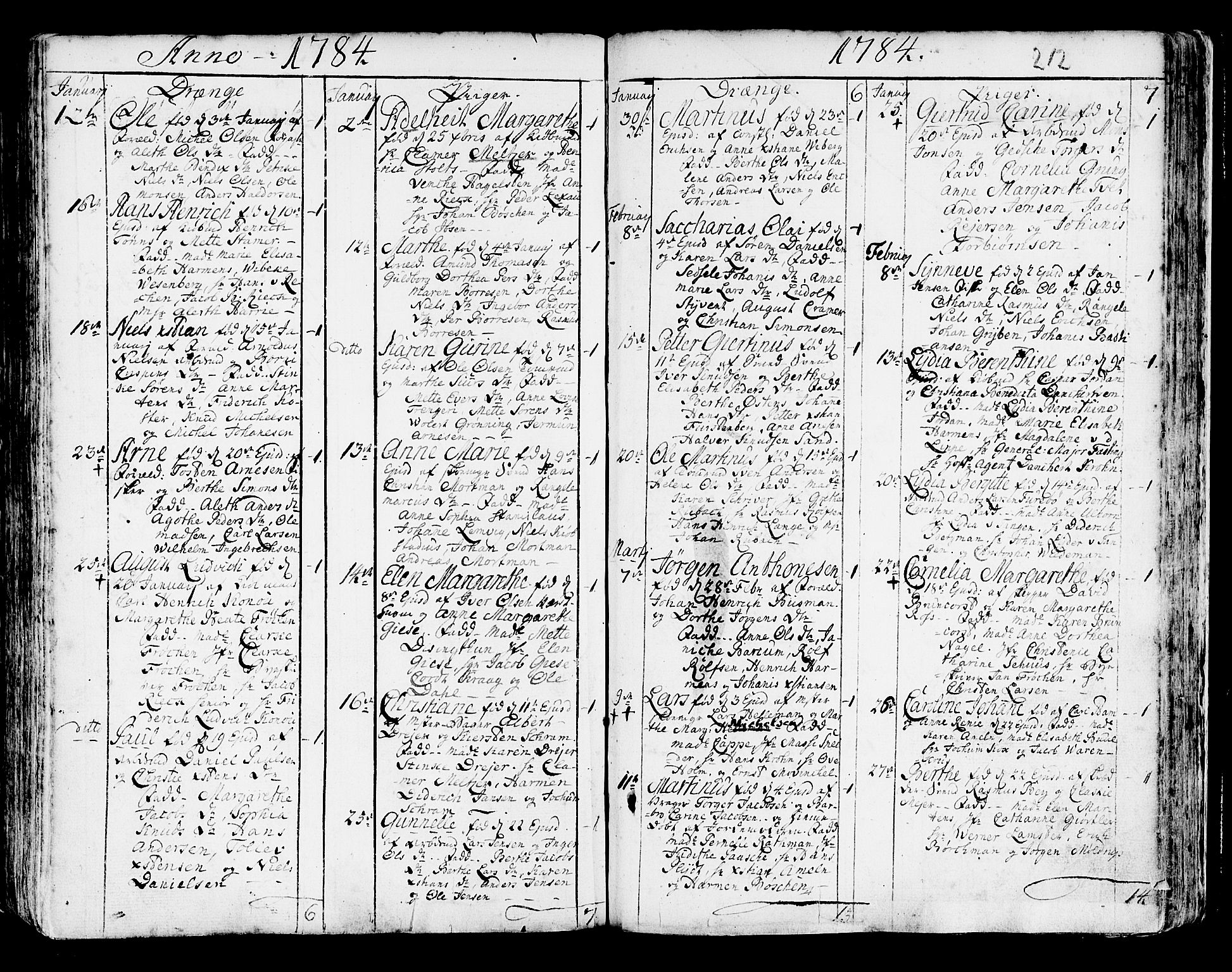 Korskirken sokneprestembete, SAB/A-76101/H/Haa/L0005: Parish register (official) no. A 5, 1751-1789, p. 212