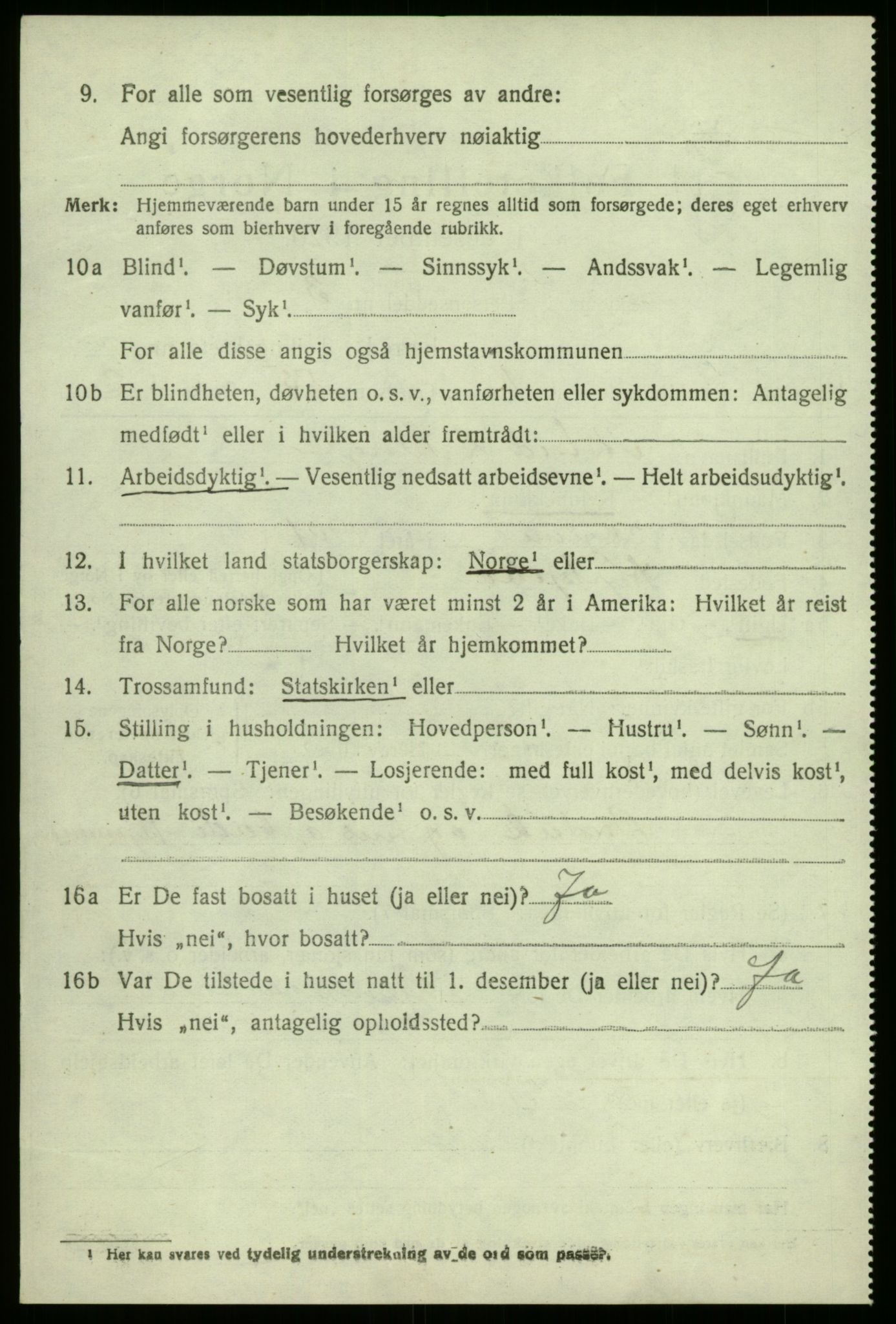 SAB, 1920 census for Kyrkjebø, 1920, p. 3468