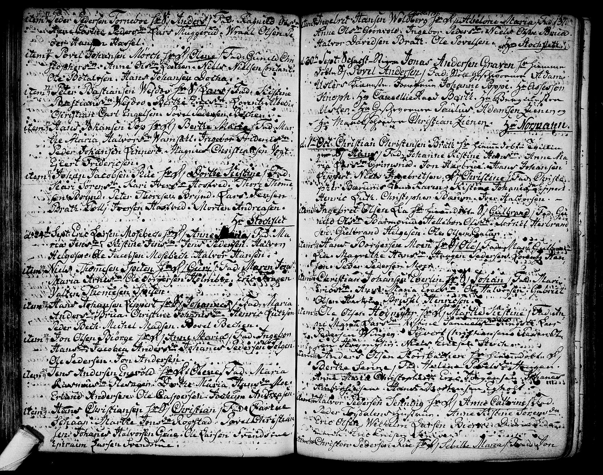 Kongsberg kirkebøker, SAKO/A-22/F/Fa/L0006: Parish register (official) no. I 6, 1783-1797, p. 137