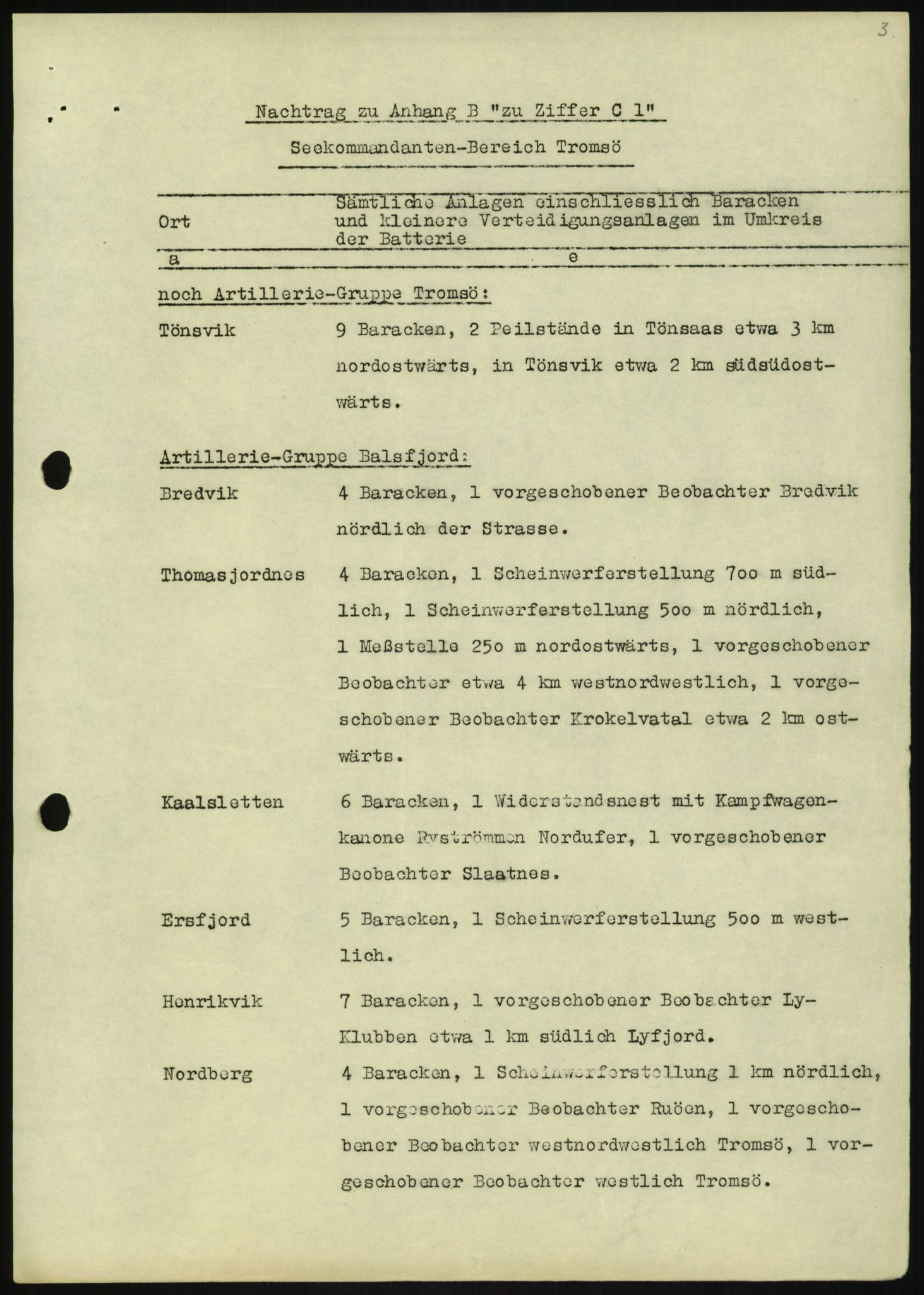 Forsvaret, Generalinspektør og sjefen for Kystartilleriet, AV/RA-RAFA-2045/F/Fa/L0016: Tyske oversiktskarter over festningsanlegg, 1940-1945, p. 15