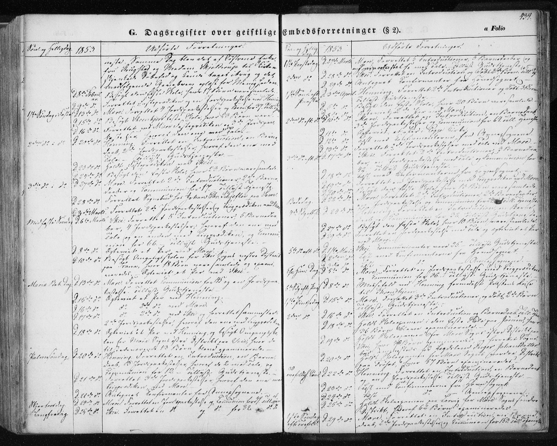 Ministerialprotokoller, klokkerbøker og fødselsregistre - Nord-Trøndelag, AV/SAT-A-1458/735/L0342: Parish register (official) no. 735A07 /1, 1849-1862, p. 434