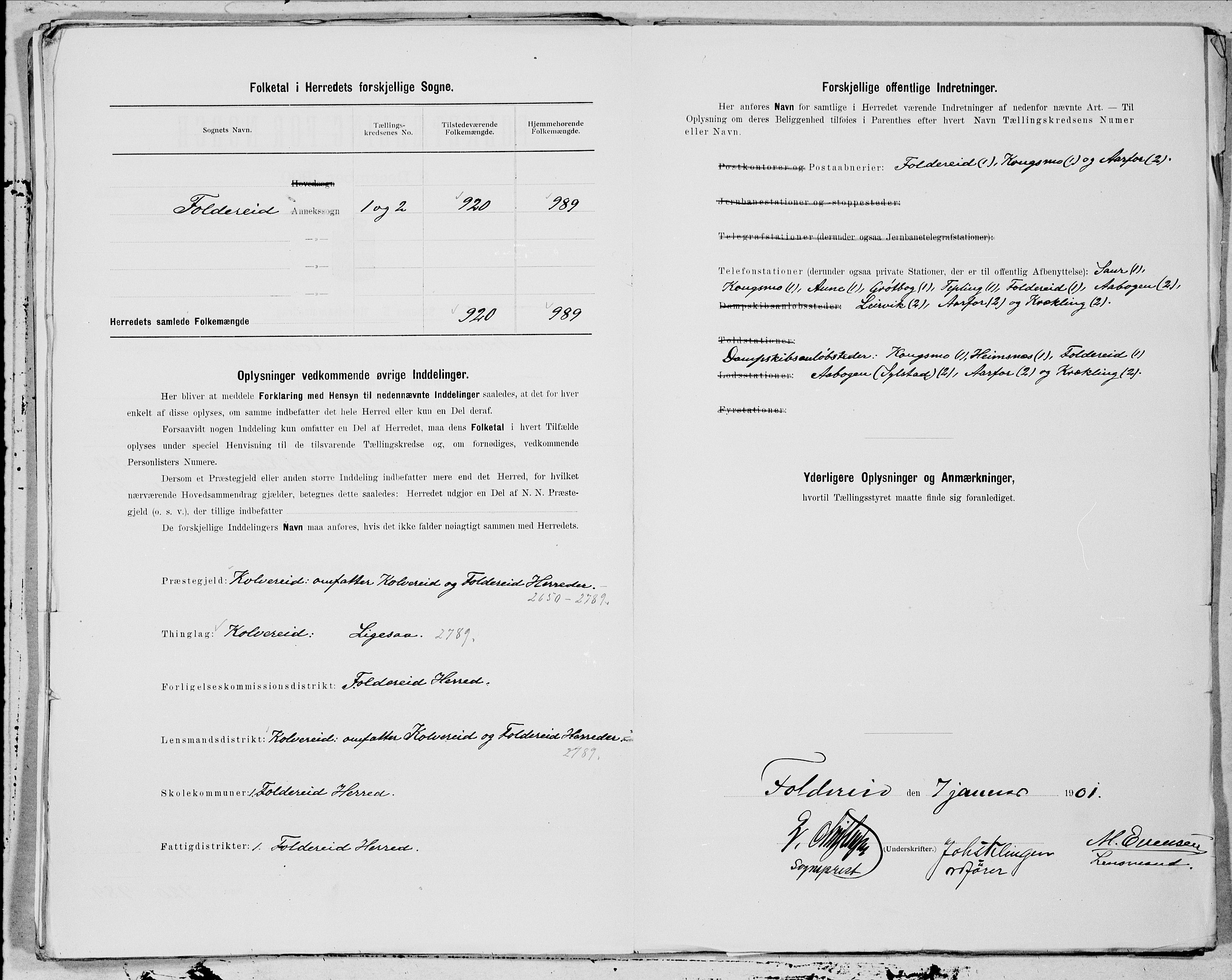 SAT, 1900 census for Foldereid, 1900, p. 7