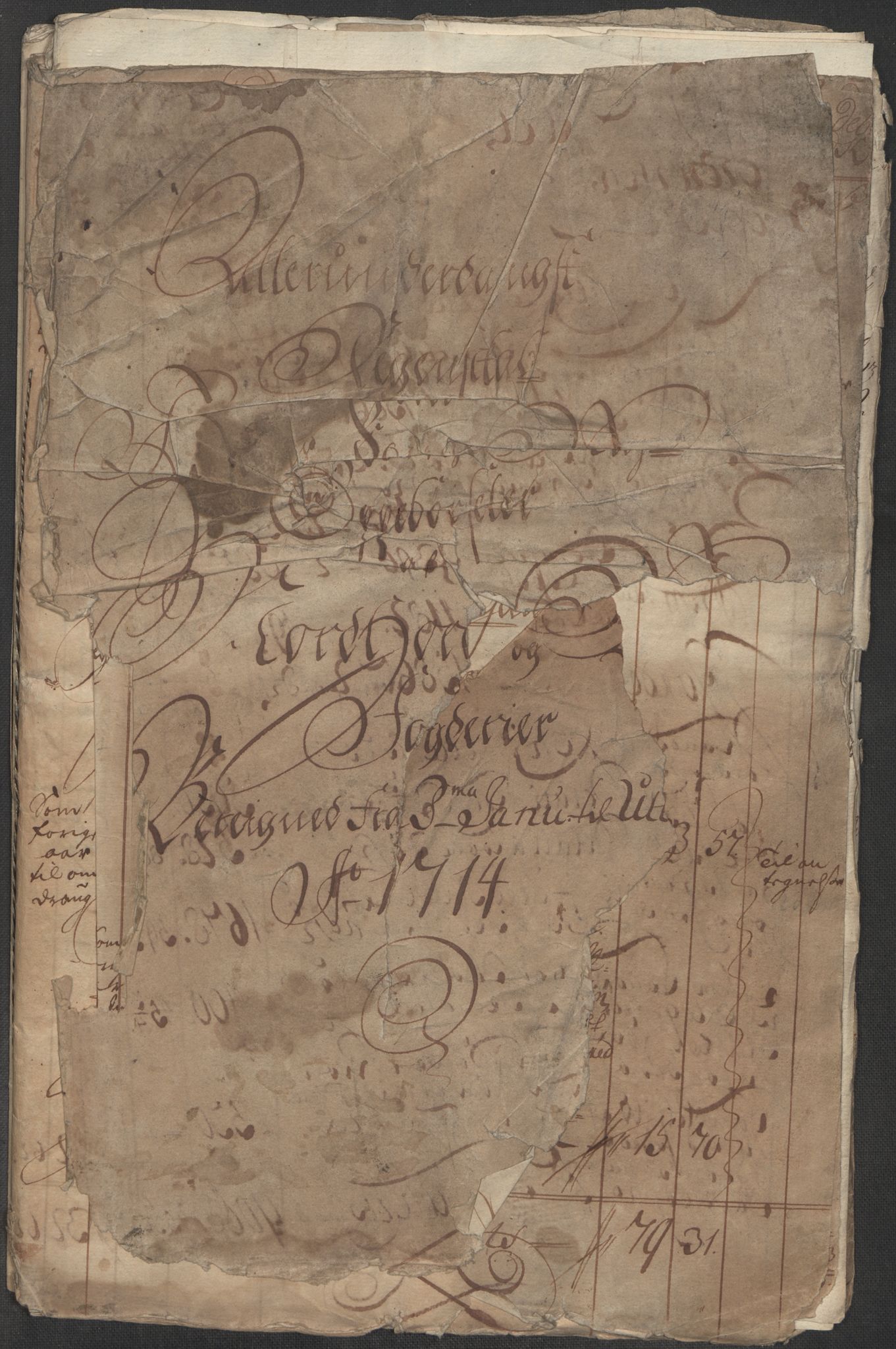 Rentekammeret inntil 1814, Reviderte regnskaper, Fogderegnskap, RA/EA-4092/R51/L3197: Fogderegnskap Nordhordland og Voss, 1714, p. 3