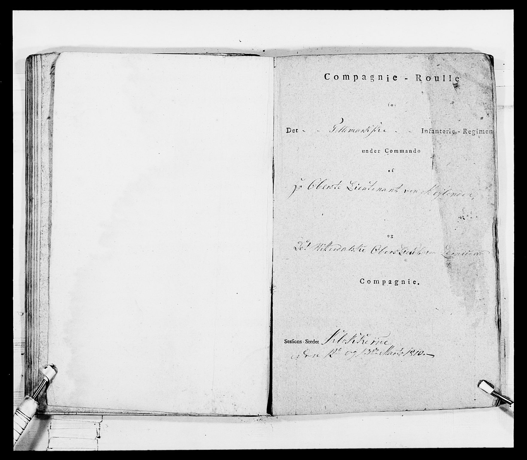 Generalitets- og kommissariatskollegiet, Det kongelige norske kommissariatskollegium, AV/RA-EA-5420/E/Eh/L0116: Telemarkske nasjonale infanteriregiment, 1810, p. 107