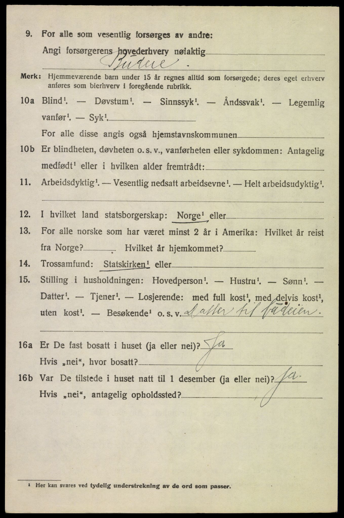 SAH, 1920 census for Nord-Fron, 1920, p. 5975