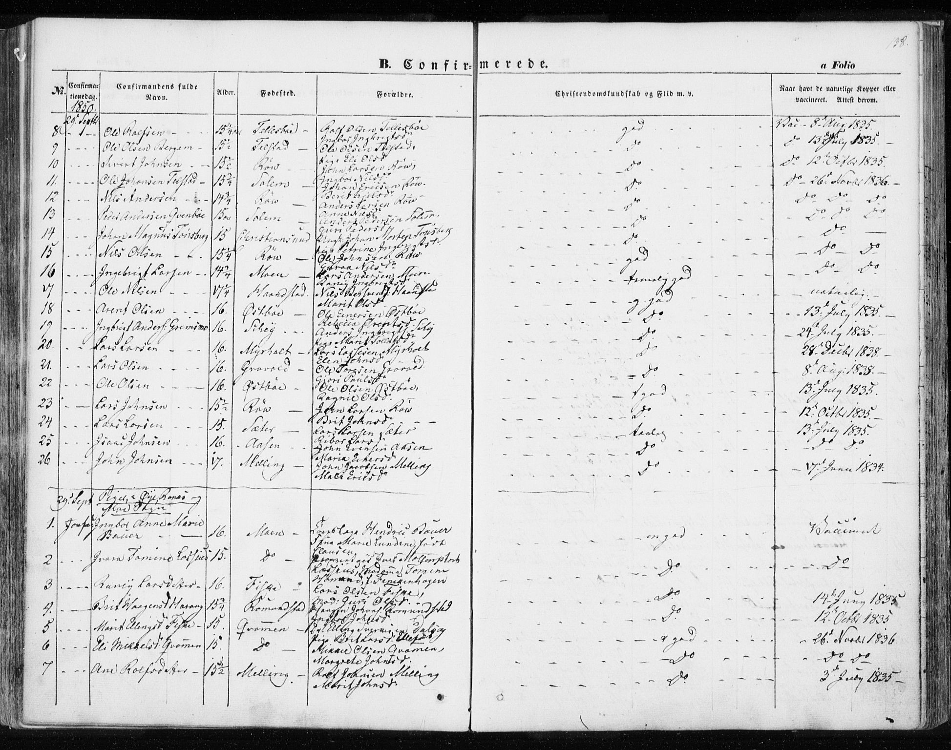 Ministerialprotokoller, klokkerbøker og fødselsregistre - Møre og Romsdal, SAT/A-1454/595/L1043: Parish register (official) no. 595A05, 1843-1851, p. 138
