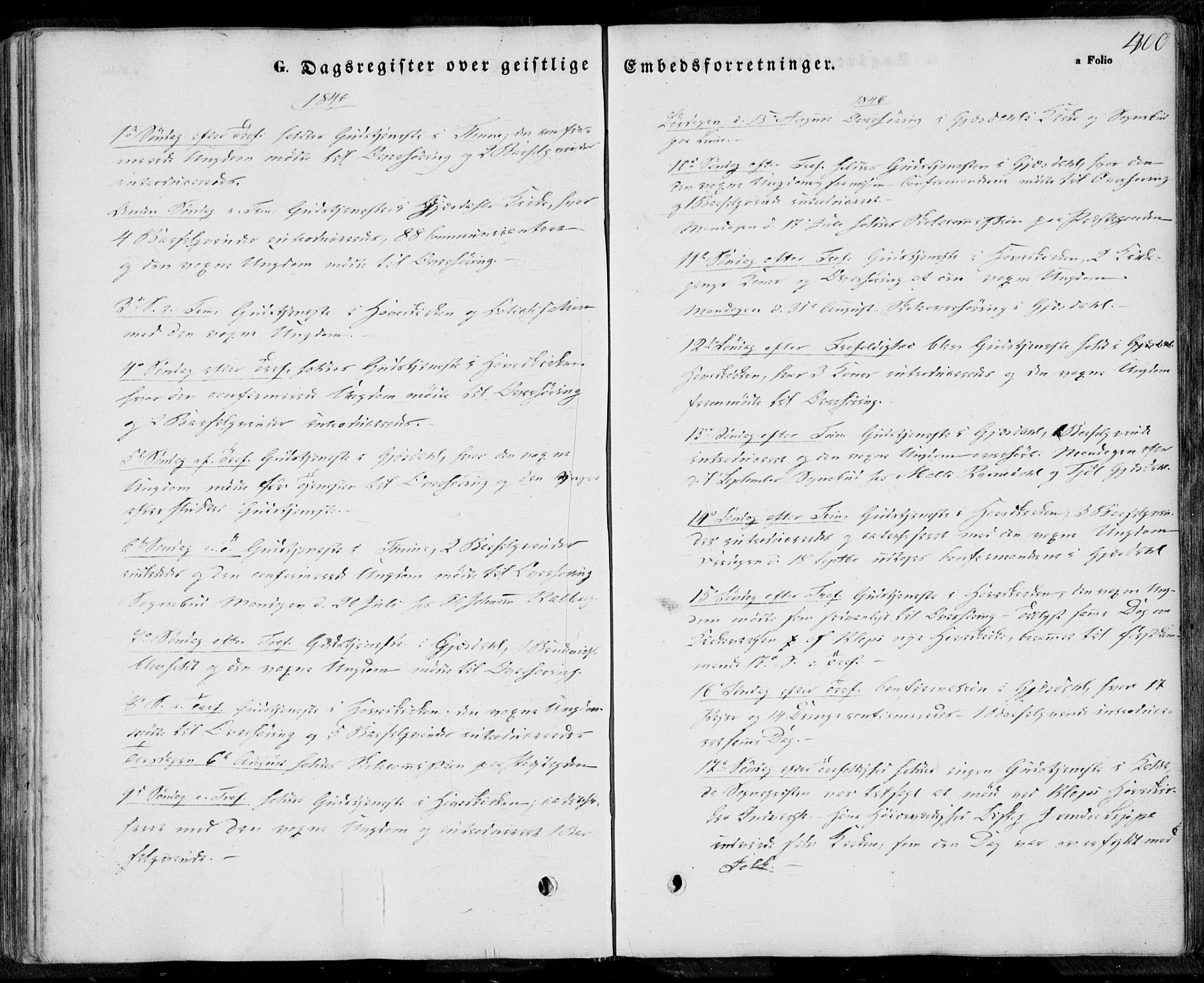 Lye sokneprestkontor, AV/SAST-A-101794/001/30BA/L0006: Parish register (official) no. A 5.2, 1842-1855, p. 400