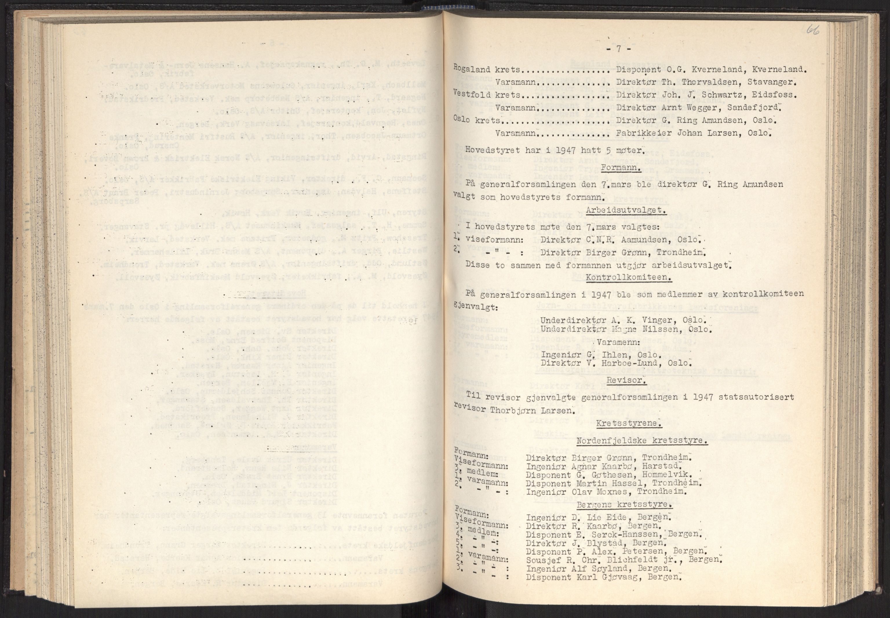 Teknologibedriftenes Landsforening TBL, AV/RA-PA-1700/A/Ad/L0007: Årsberetning med register, 1940-1951, p. 66