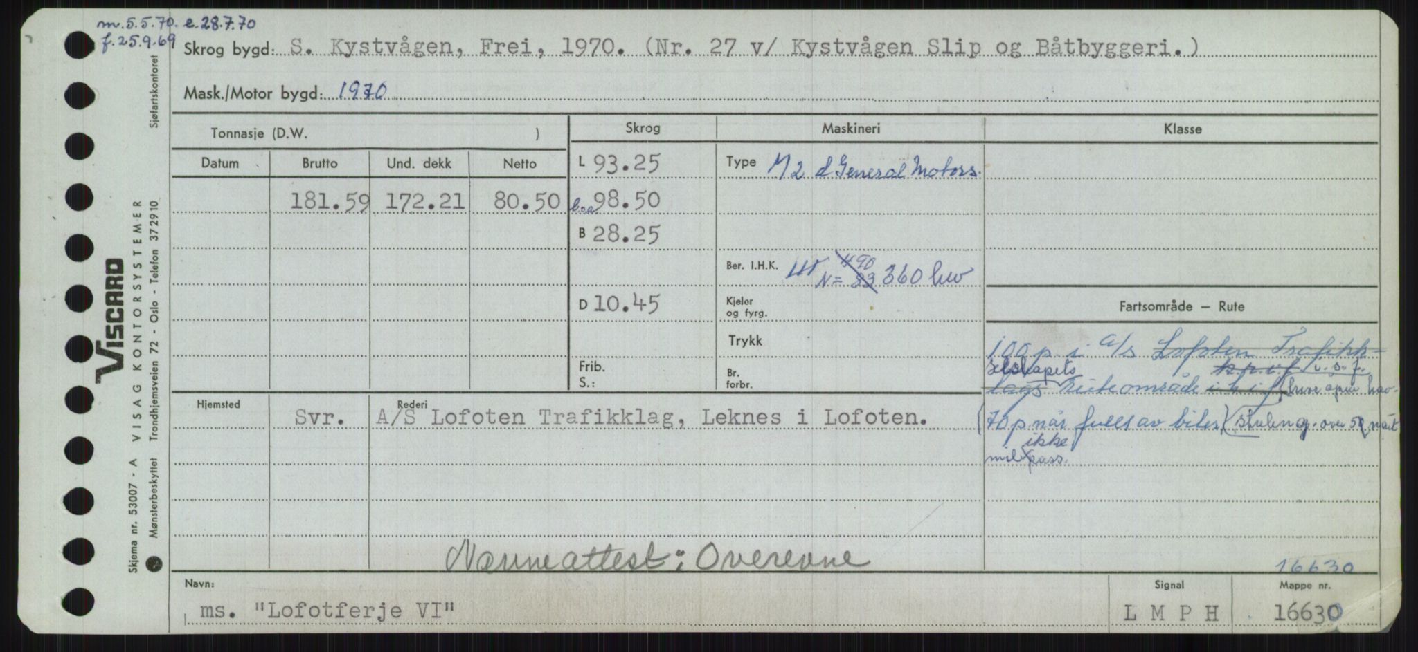 Sjøfartsdirektoratet med forløpere, Skipsmålingen, RA/S-1627/H/Ha/L0003/0002: Fartøy, Hilm-Mar / Fartøy, Kom-Mar, p. 561