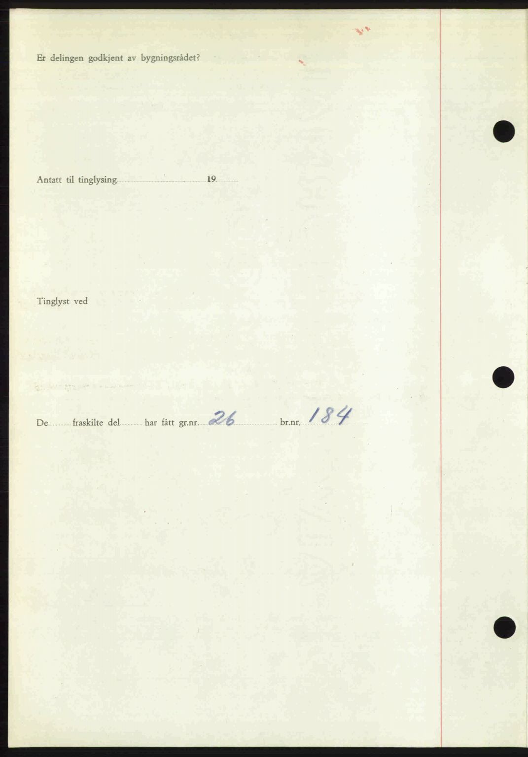 Romsdal sorenskriveri, SAT/A-4149/1/2/2C: Mortgage book no. A24, 1947-1947, Diary no: : 3215/1947
