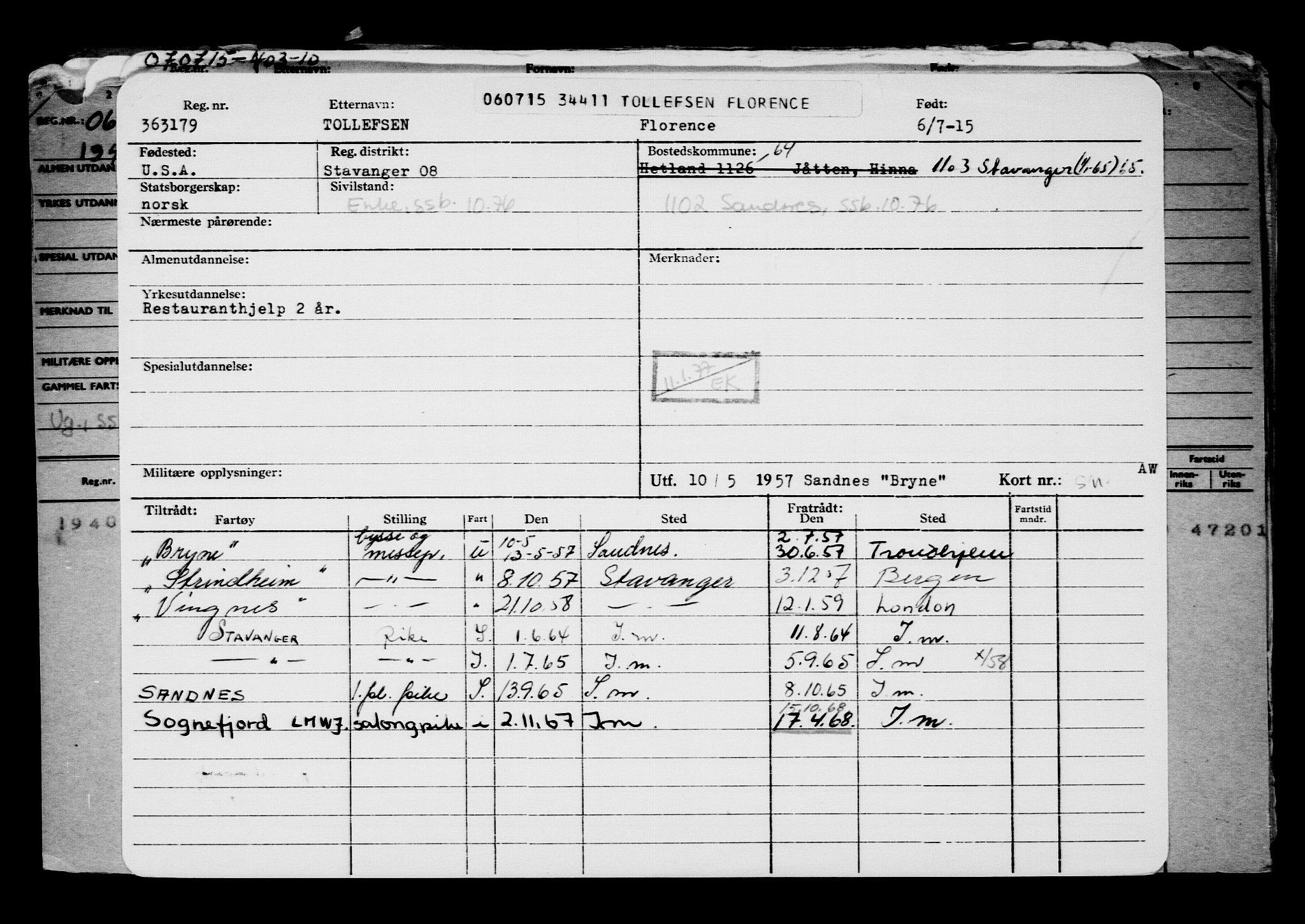 Direktoratet for sjømenn, AV/RA-S-3545/G/Gb/L0131: Hovedkort, 1915, p. 119