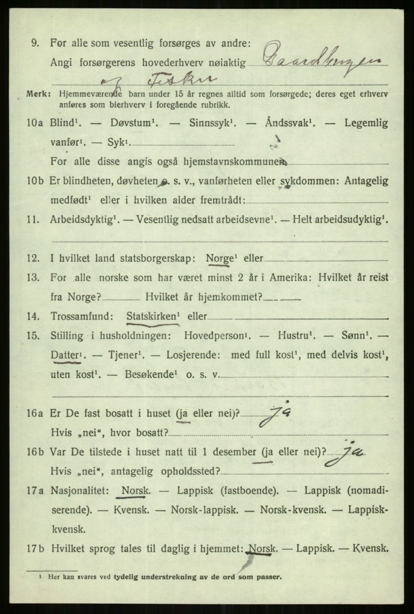 SATØ, 1920 census for Karlsøy, 1920, p. 2683