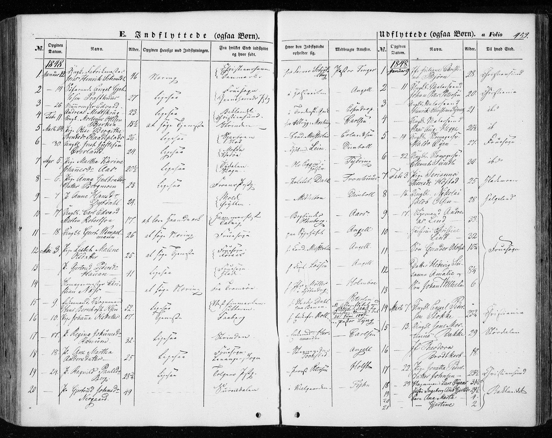 Ministerialprotokoller, klokkerbøker og fødselsregistre - Sør-Trøndelag, SAT/A-1456/601/L0051: Parish register (official) no. 601A19, 1848-1857, p. 459