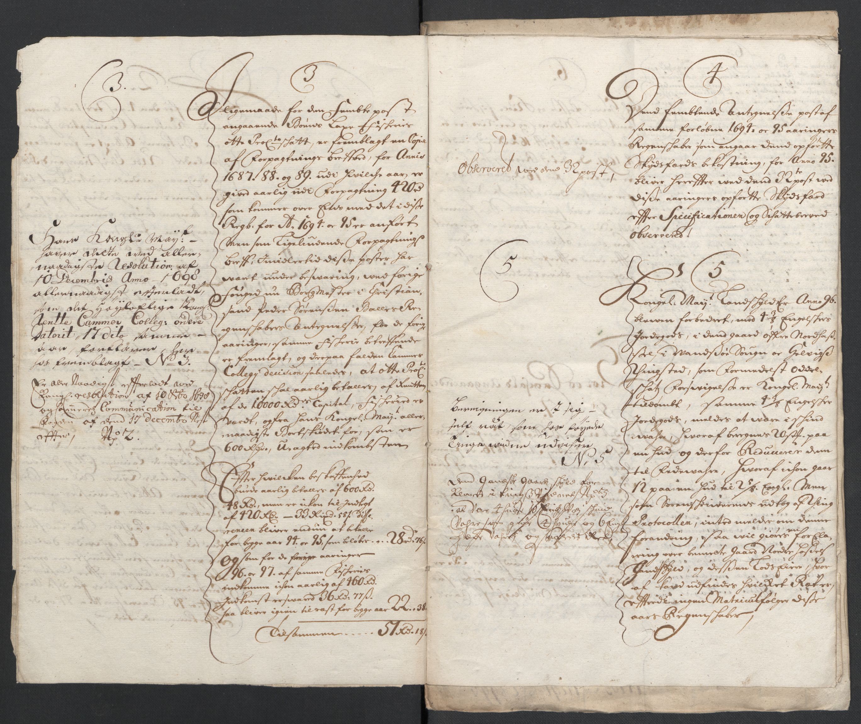 Rentekammeret inntil 1814, Reviderte regnskaper, Fogderegnskap, RA/EA-4092/R43/L2546: Fogderegnskap Lista og Mandal, 1696-1697, p. 293