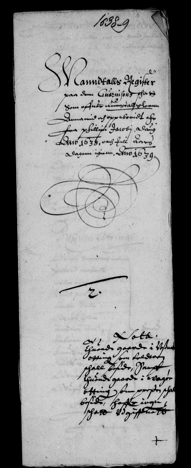 Rentekammeret inntil 1814, Reviderte regnskaper, Lensregnskaper, AV/RA-EA-5023/R/Rb/Rbw/L0064: Trondheim len, 1638-1639