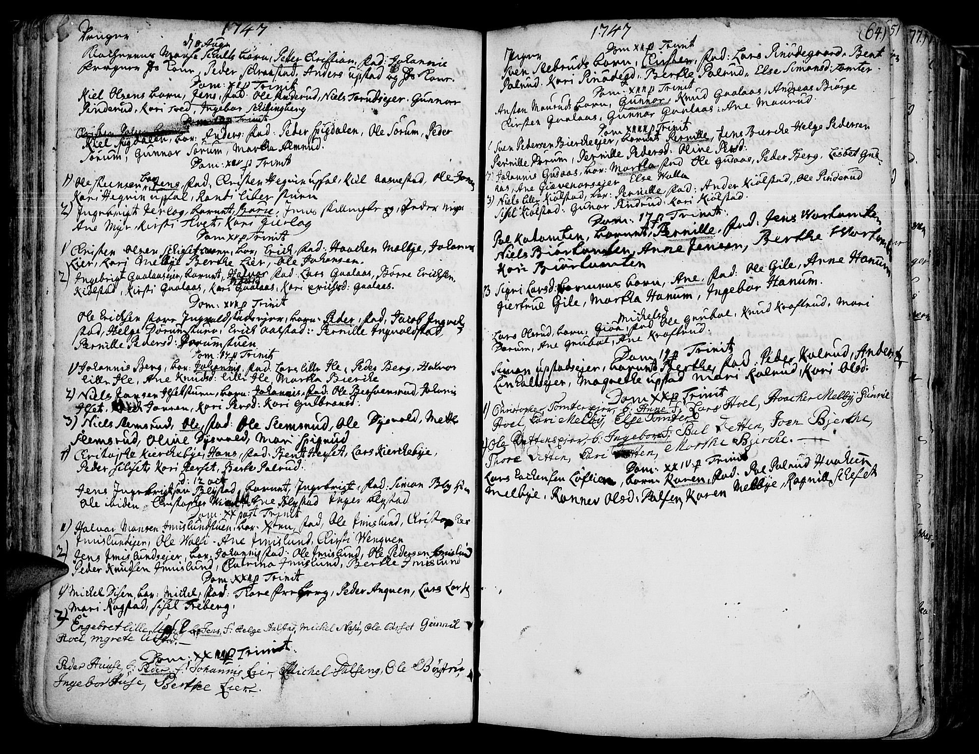 Vang prestekontor, Hedmark, AV/SAH-PREST-008/H/Ha/Haa/L0003: Parish register (official) no. 3, 1734-1809, p. 64