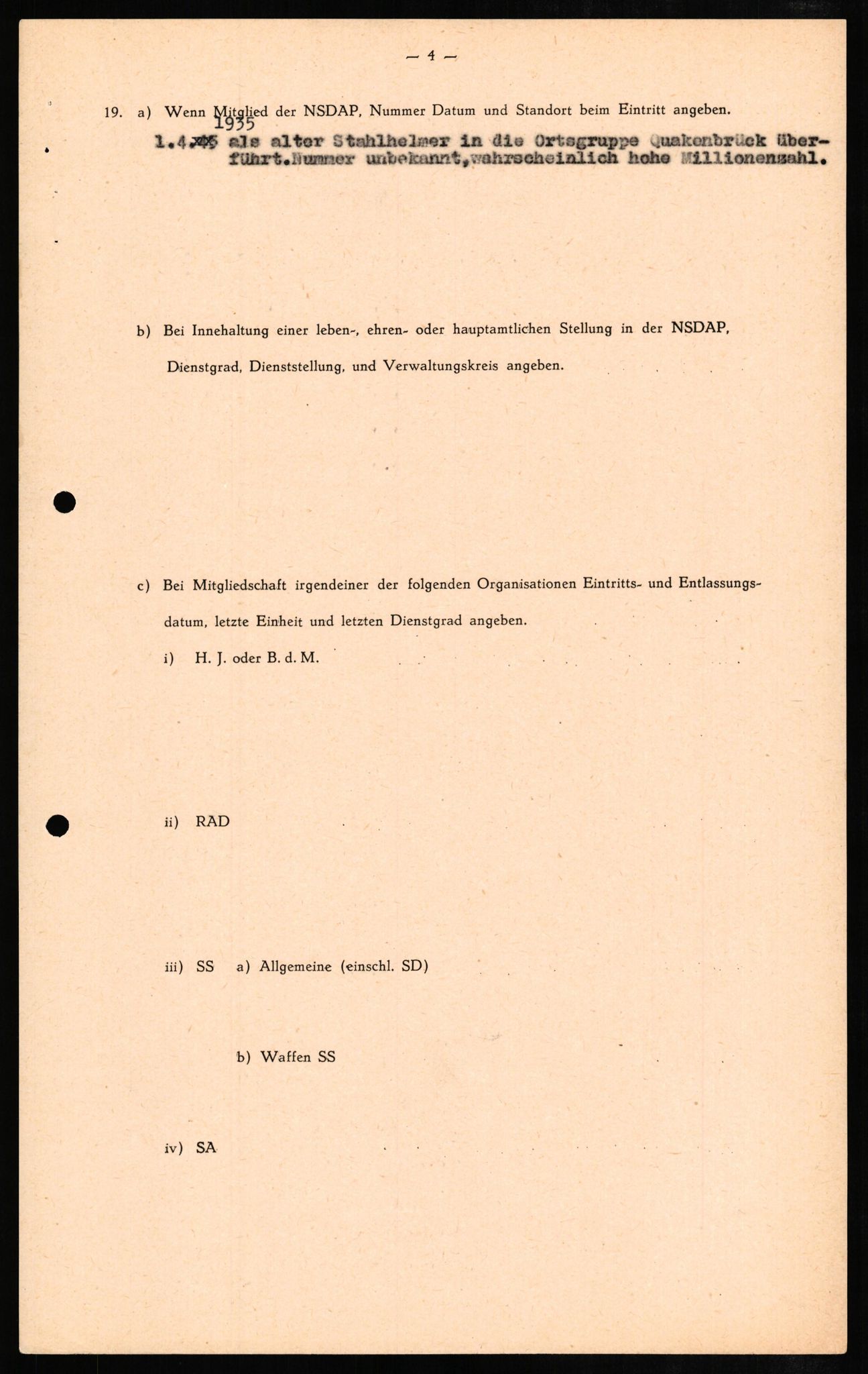 Forsvaret, Forsvarets overkommando II, AV/RA-RAFA-3915/D/Db/L0009: CI Questionaires. Tyske okkupasjonsstyrker i Norge. Tyskere., 1945-1946, p. 331